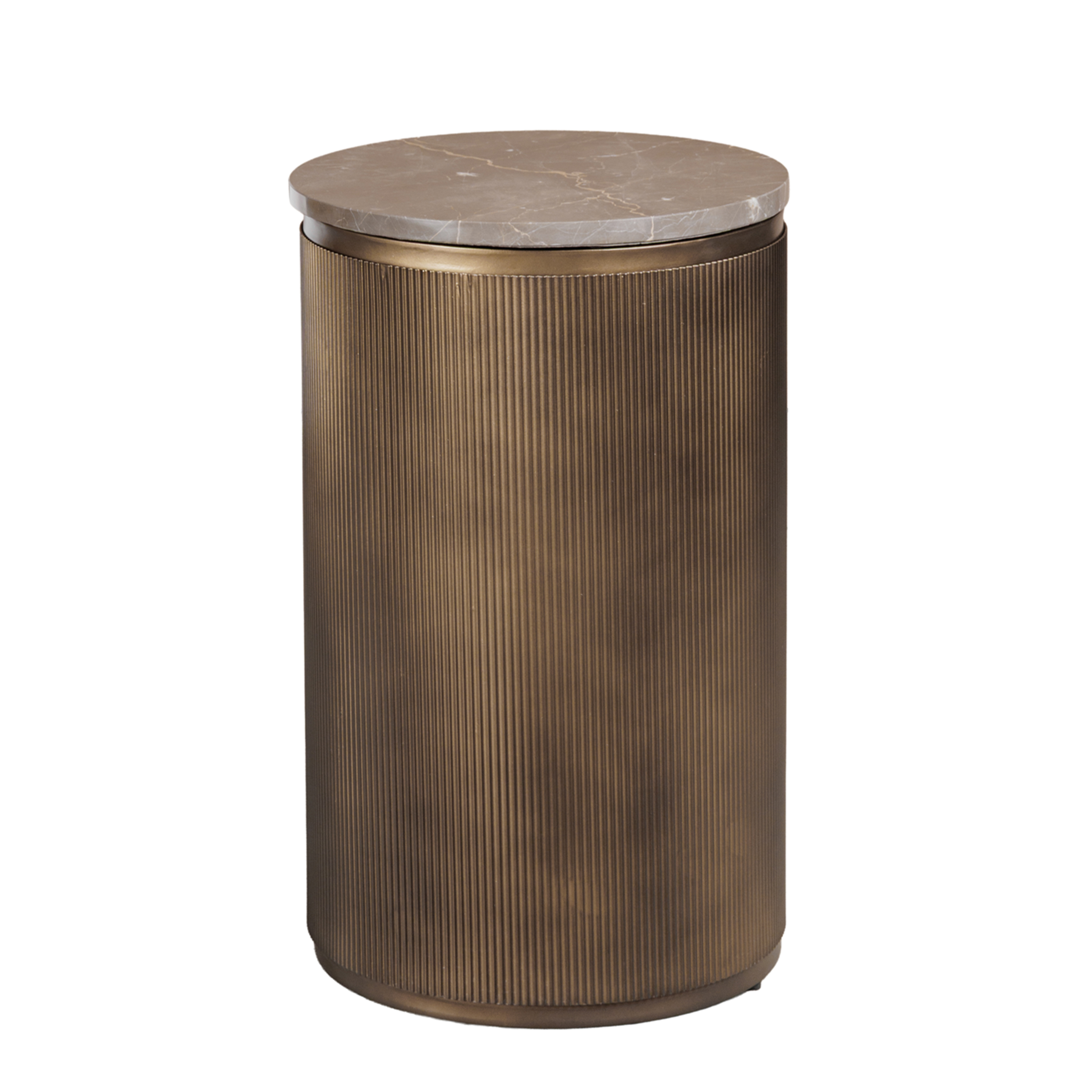 Belvedere Royal Gold Set of 2 Nesting Side Tables