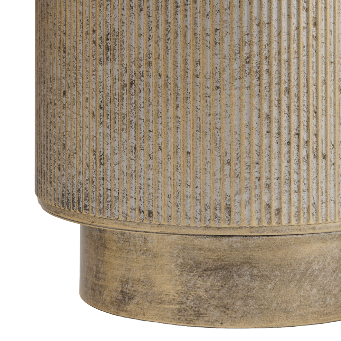 Belvedere Aged Gold Set of 3 Floor Planters