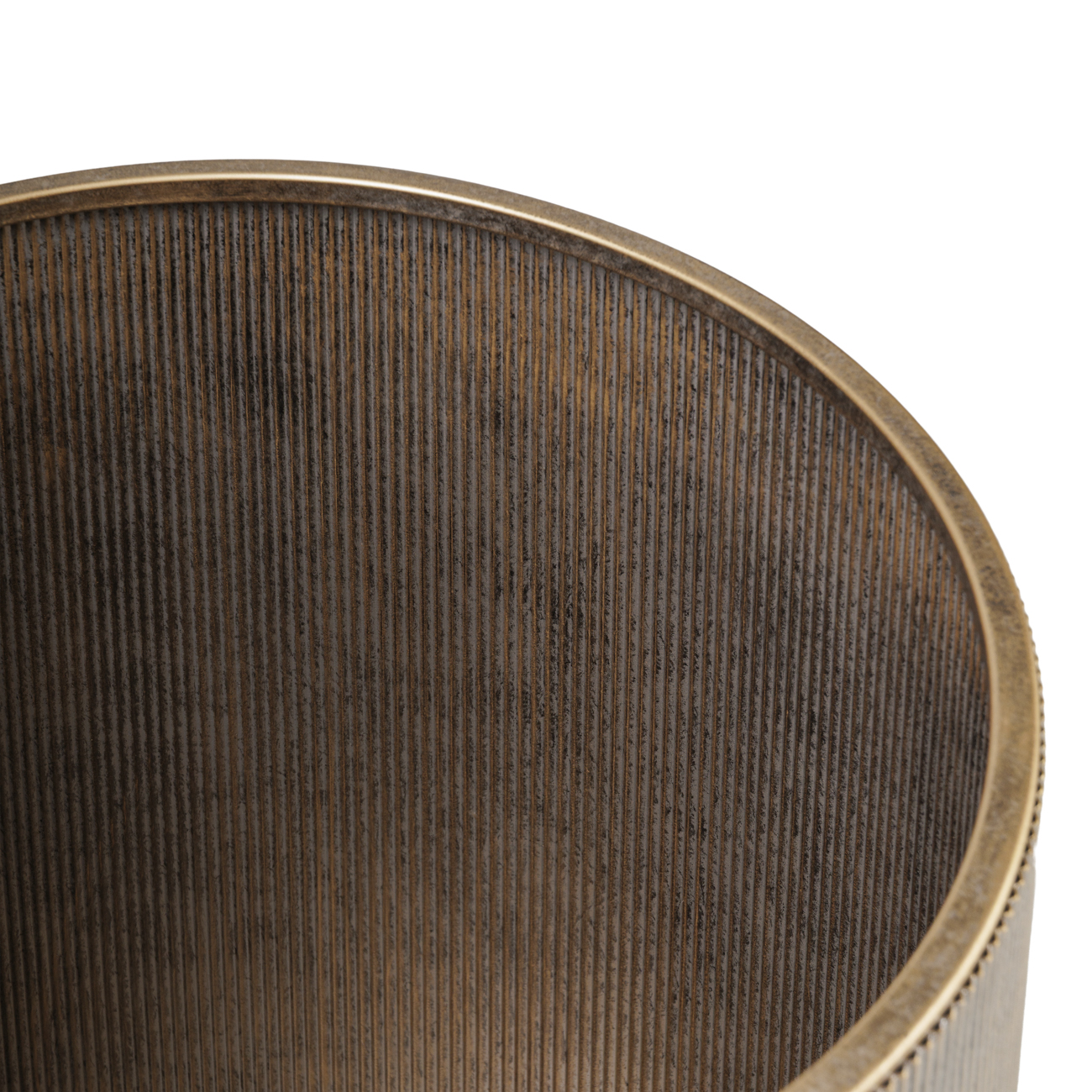 Belvedere Aged Gold Set of 3 Floor Planters