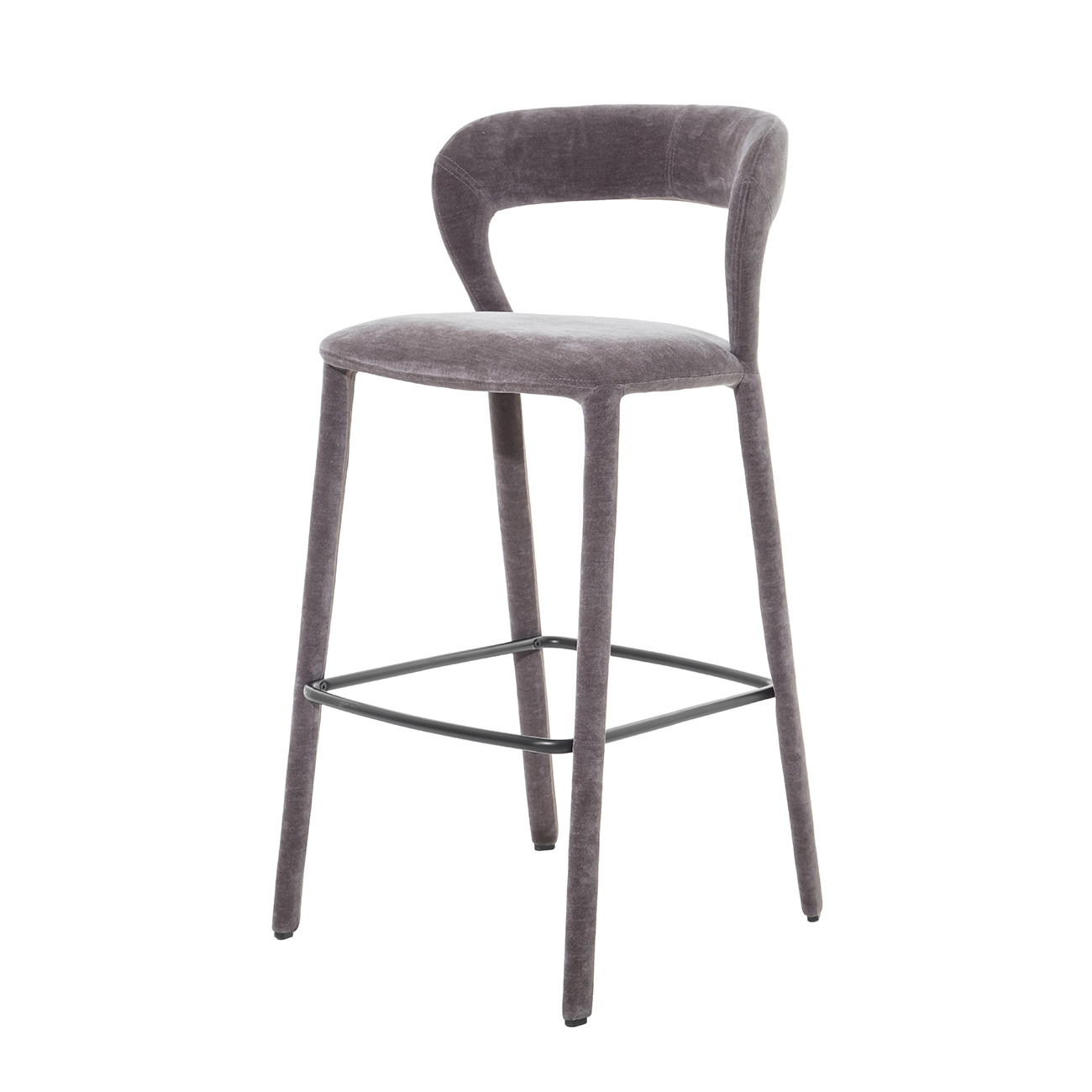Cruzon Upholstered Bar Stool Grey by Ora Designs | Style Our Home