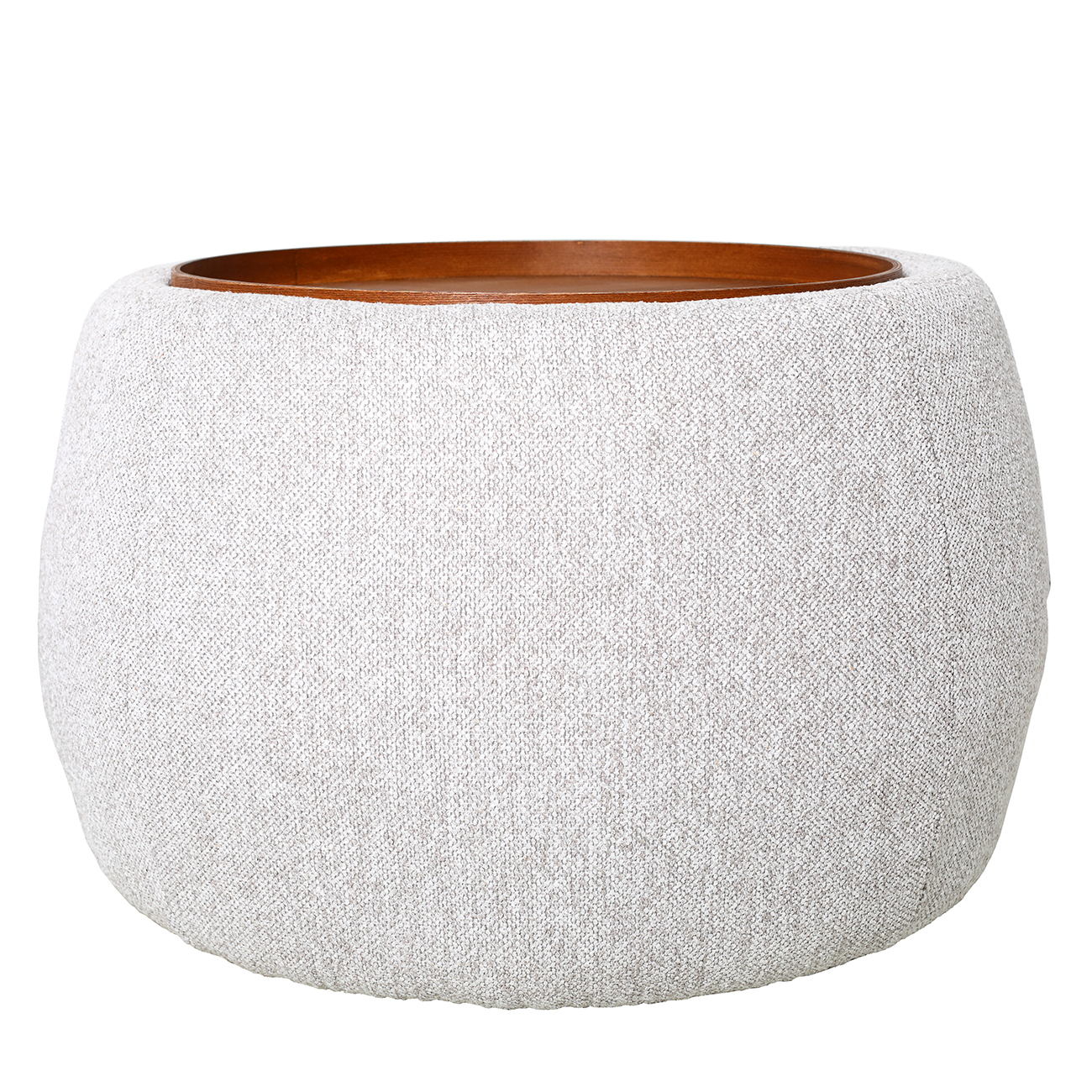 Gensora Ottoman in Oatmeal Small 70cm by Ora Designs | Style Our Home