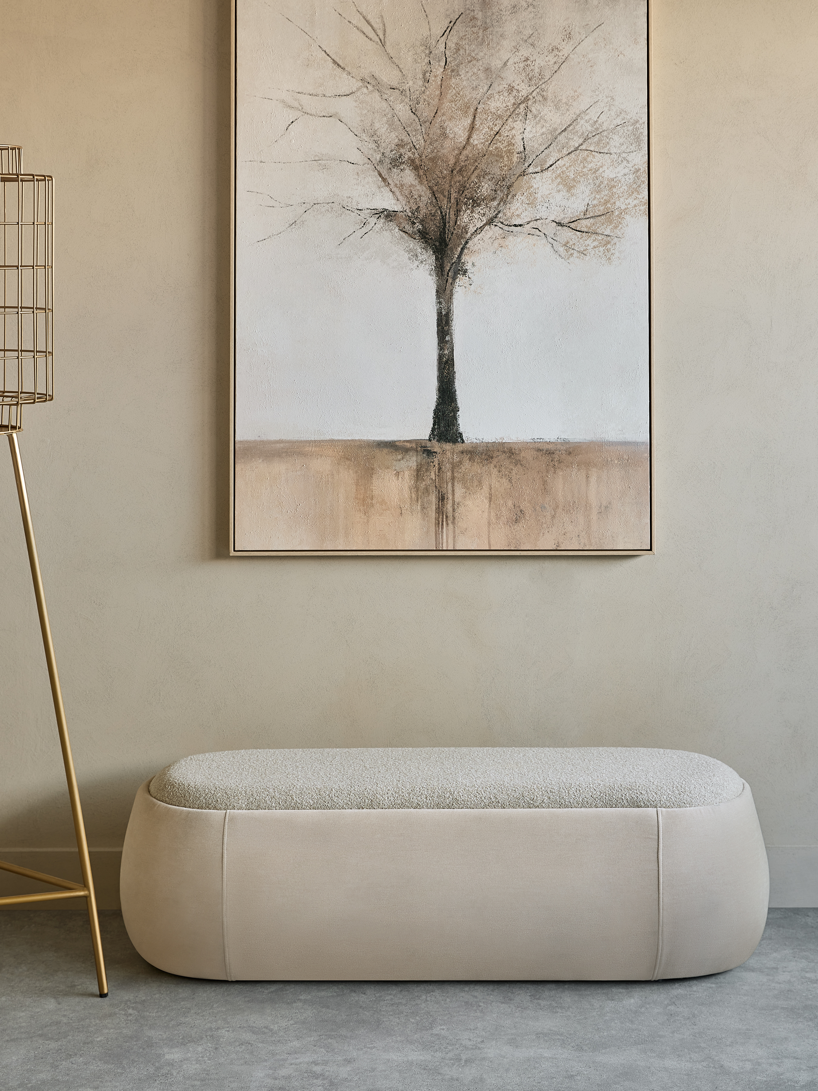 Clemance Storage Bench Mushroom