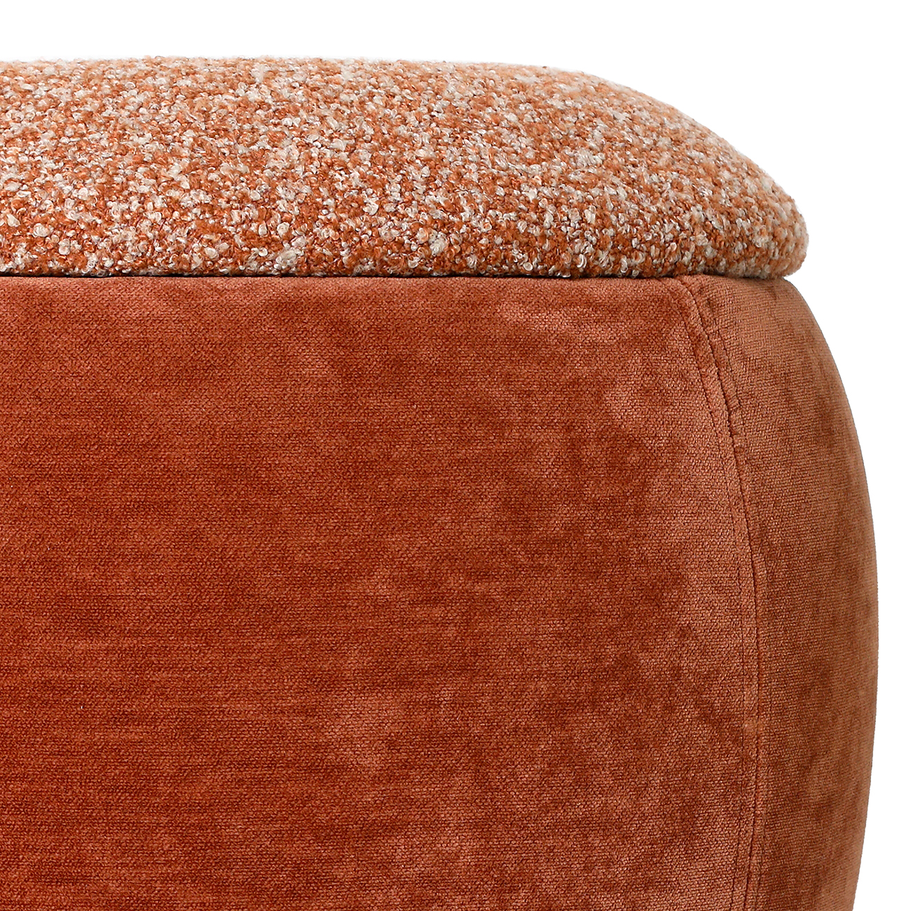 Clemance Storage Stool Terracotta