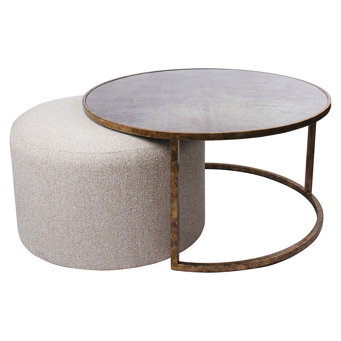 Atlan Coffee Table & Knotted Pouffe by Ora Designs | Style Our Home