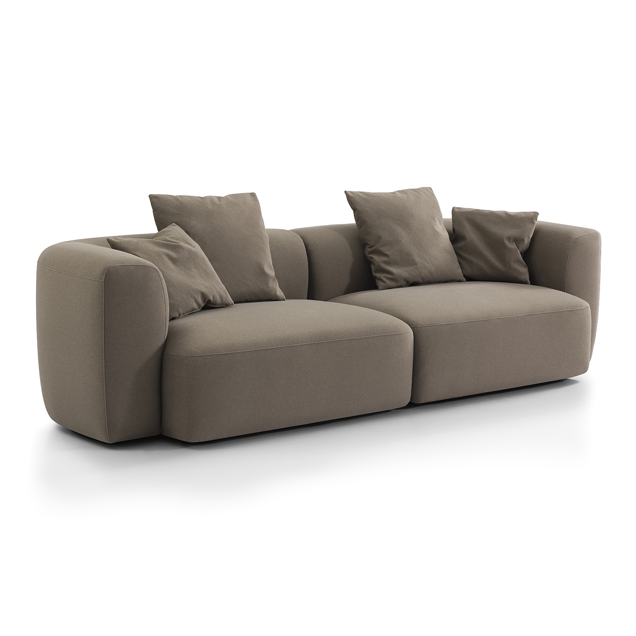 Wicklow Sofa in Soft Truffle Velvet