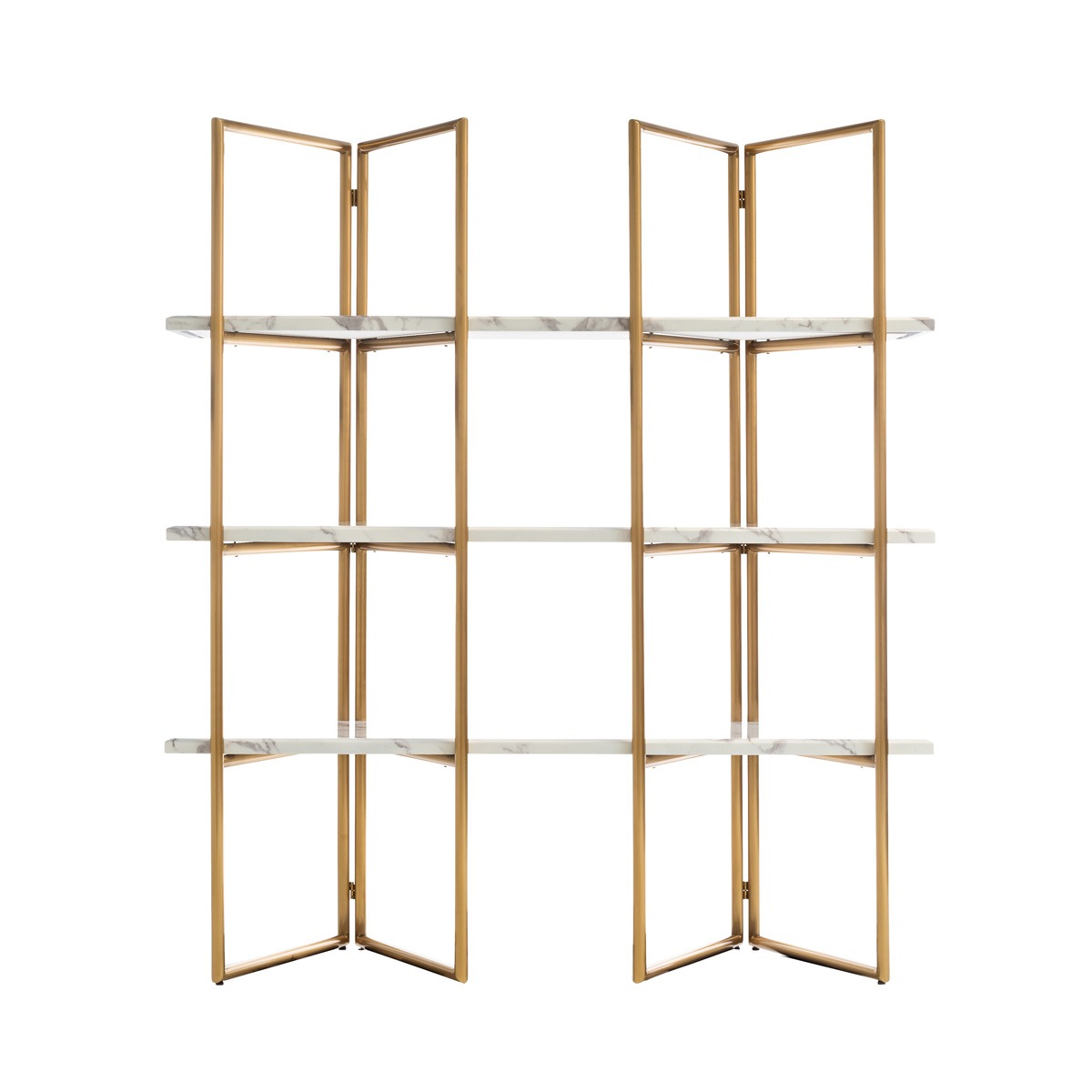 Lagrand Gold 3 Shelf Display Unit by Richmond Interiors | Style Our Home