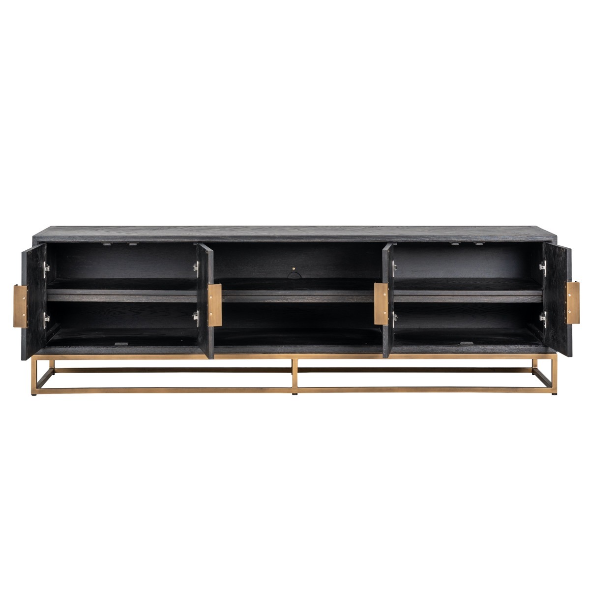 Blackbone Brass 4 Door TV Unit - Style Our Home 