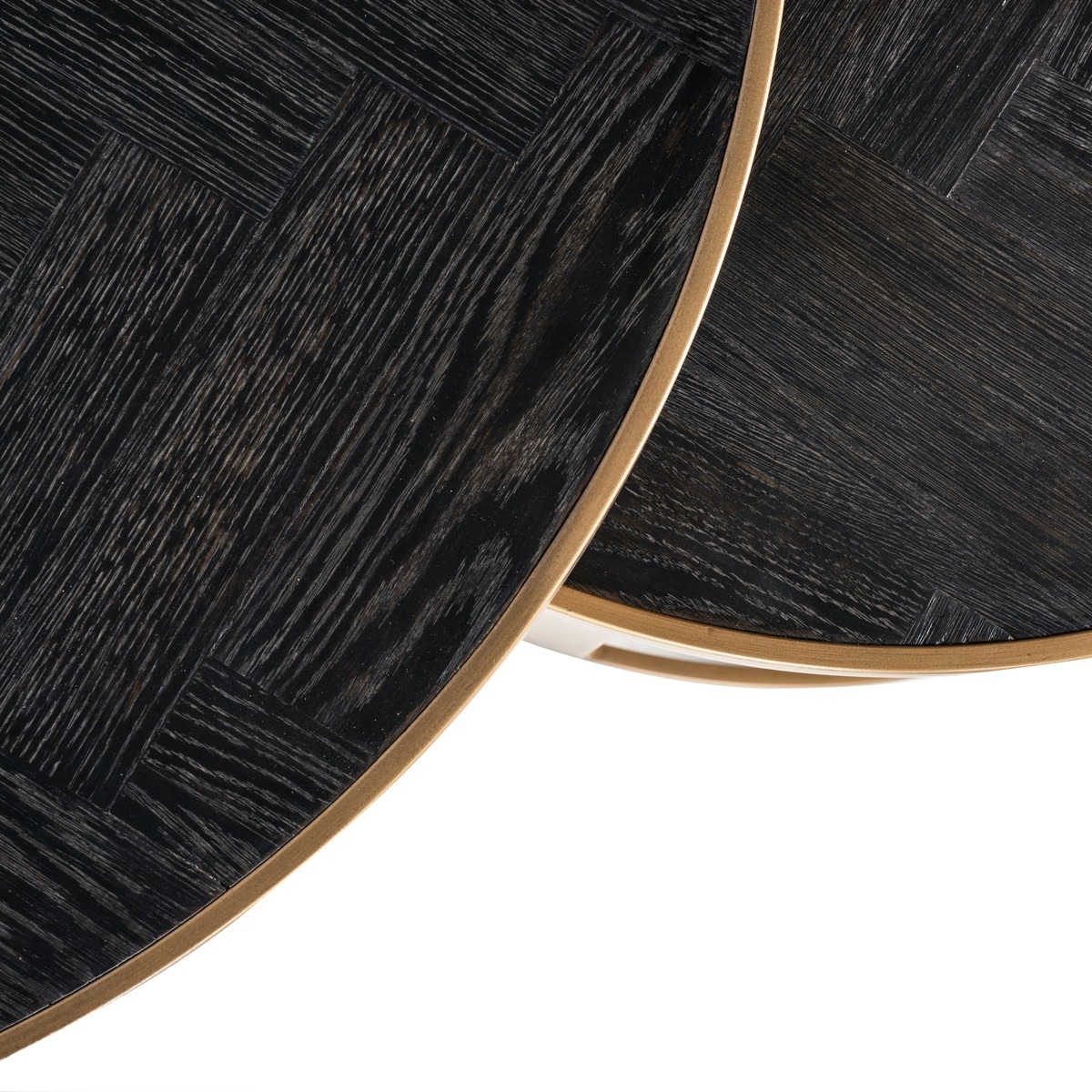 Blackbone Brass Set of 2 Round Coffee Tables - Style Our Home