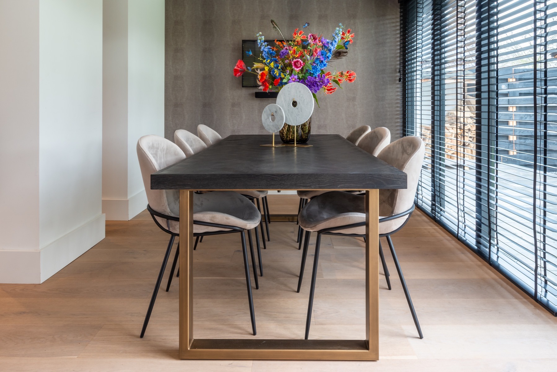 Blackbone Brass Dining Table 220cm - Style Our Home
