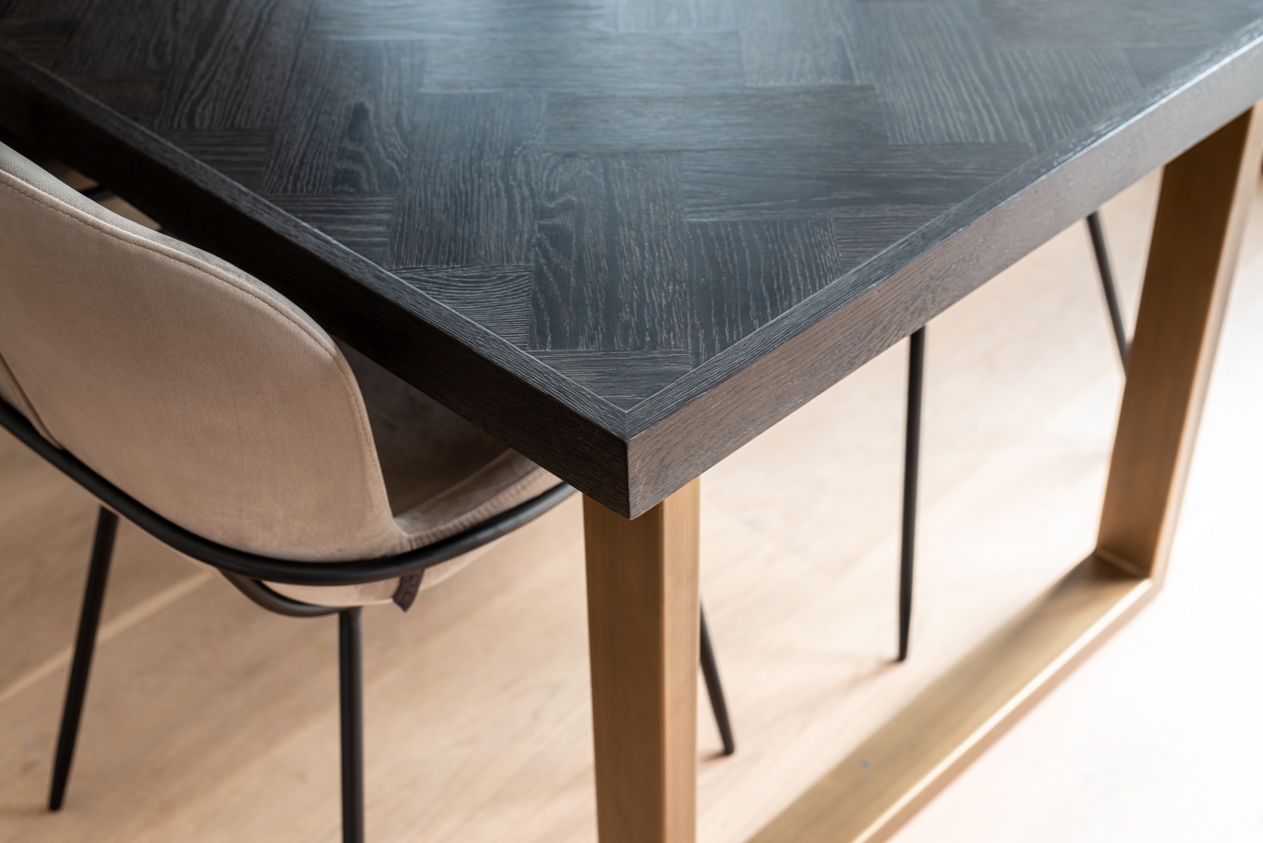 Blackbone Brass Dining Table 220cm - Style Our Home