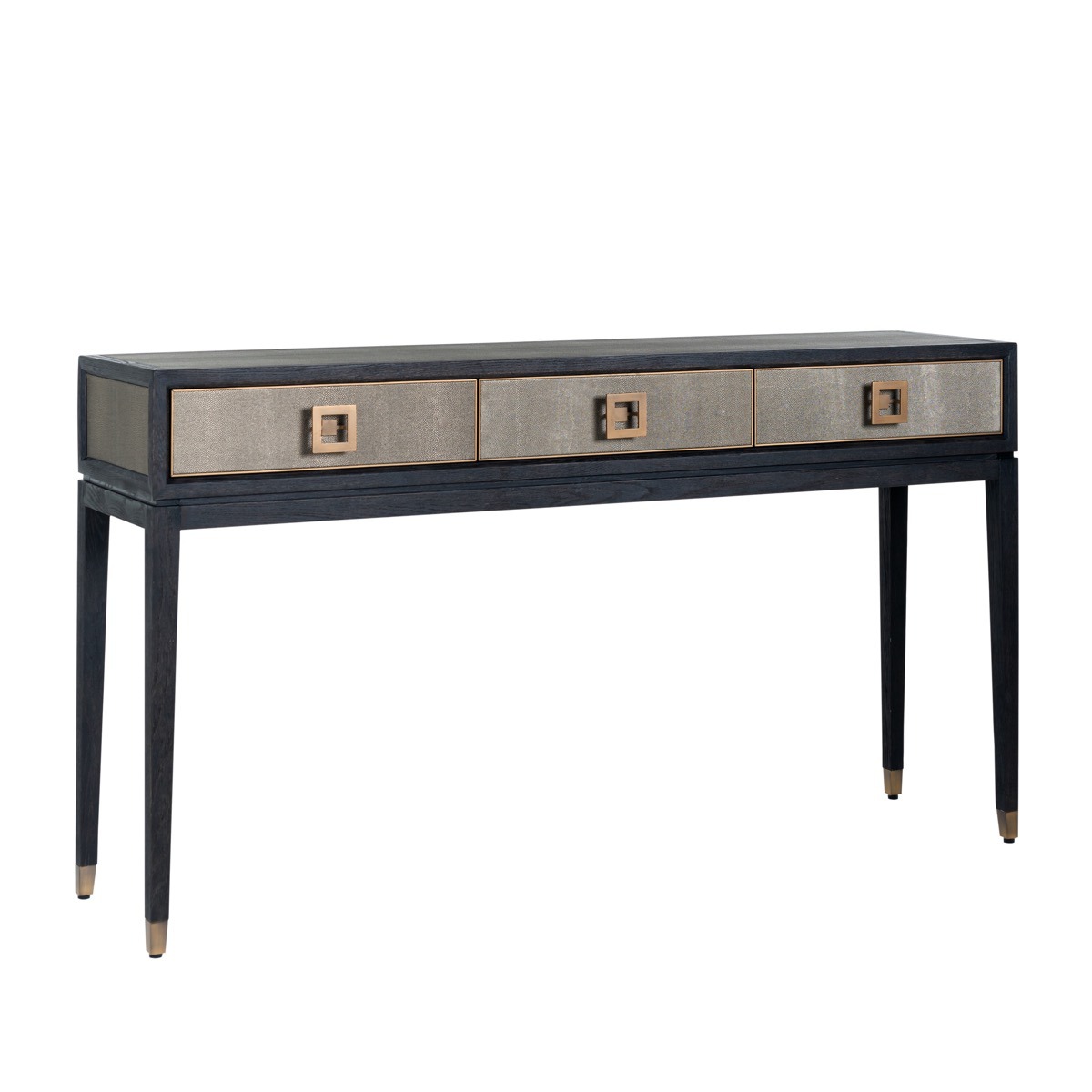 Shagreen console table with drawers deals