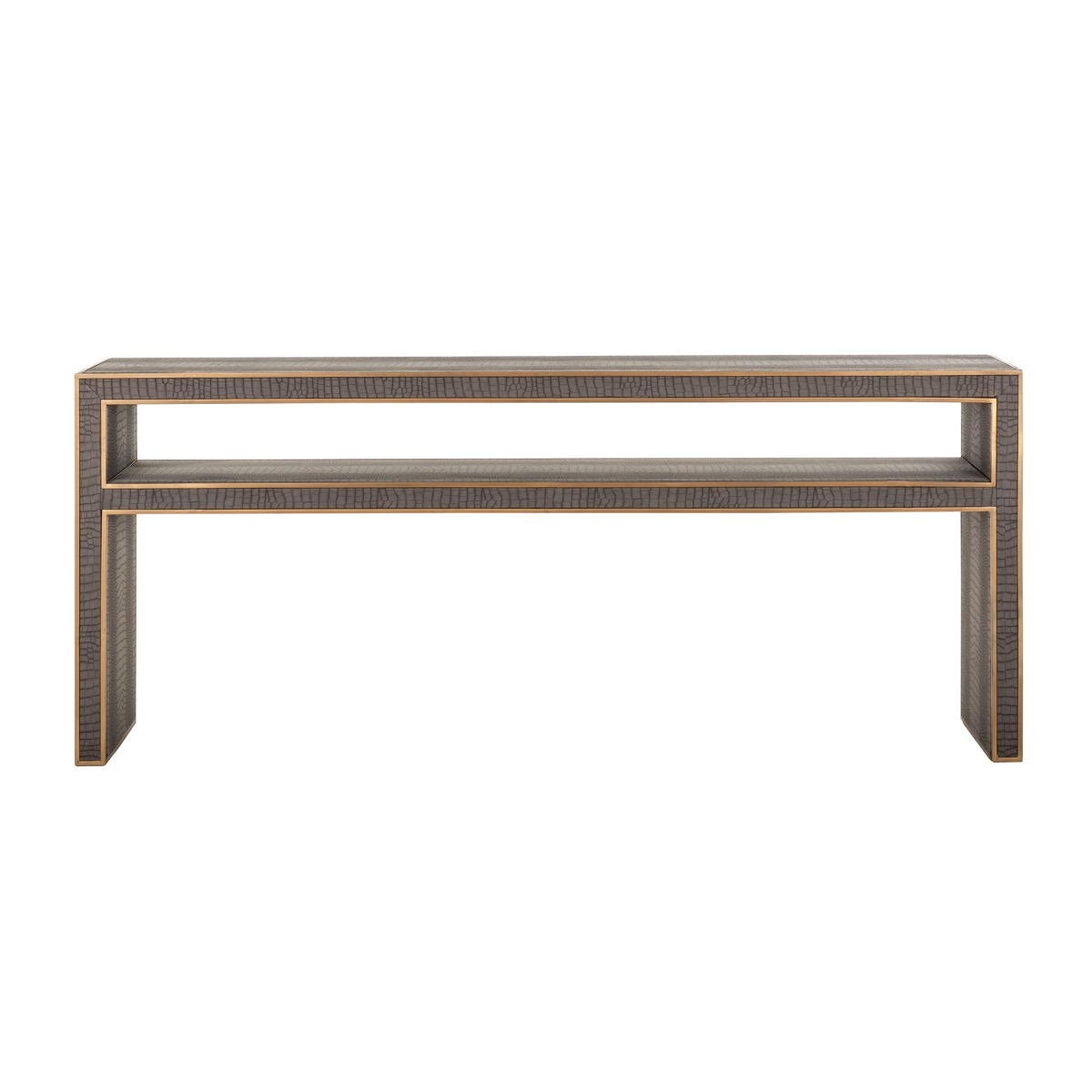 Classio Vegan Leather Console Table - Style Our Home 
