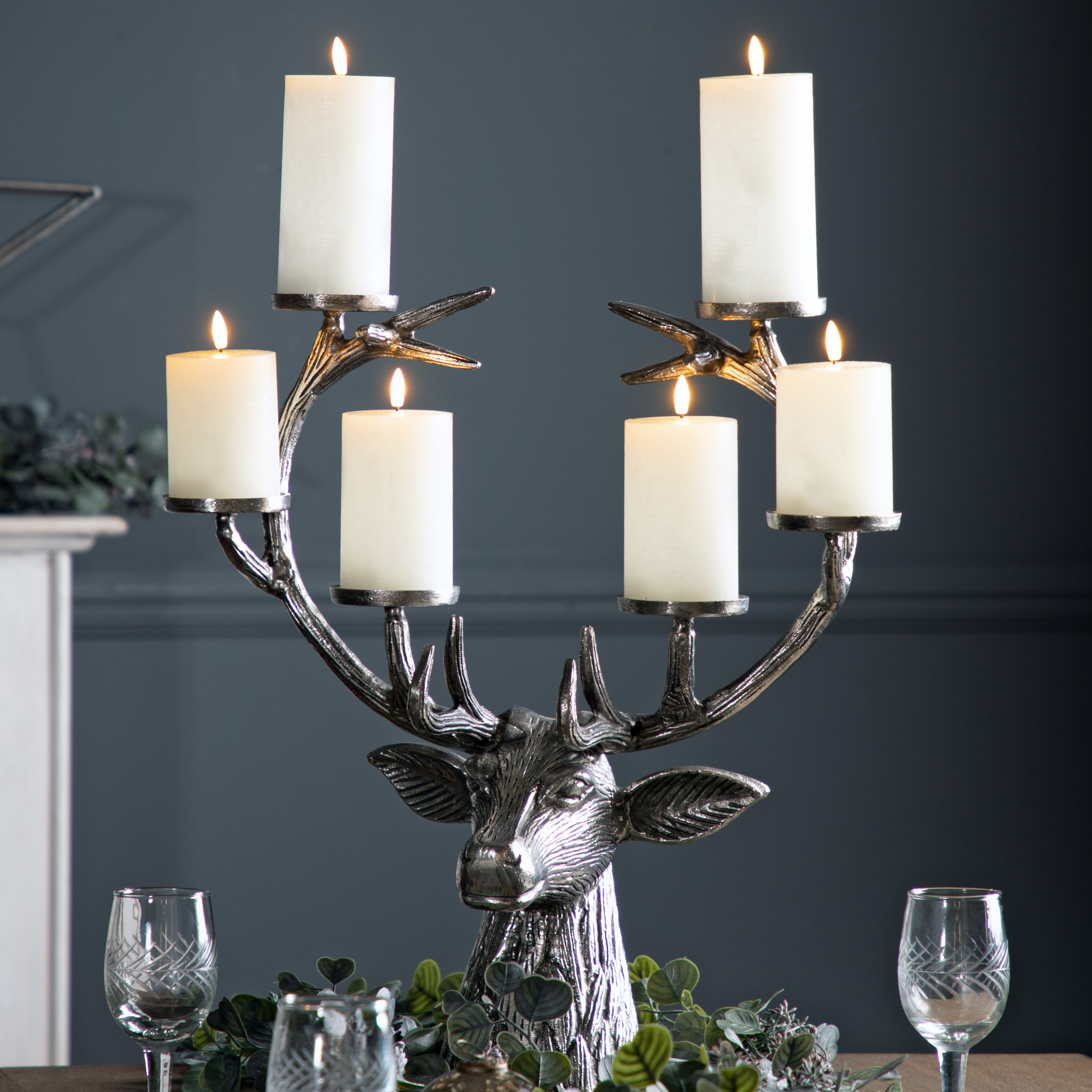 Stagano Candelabra Aluminium by Gallary Living | Style Our Home