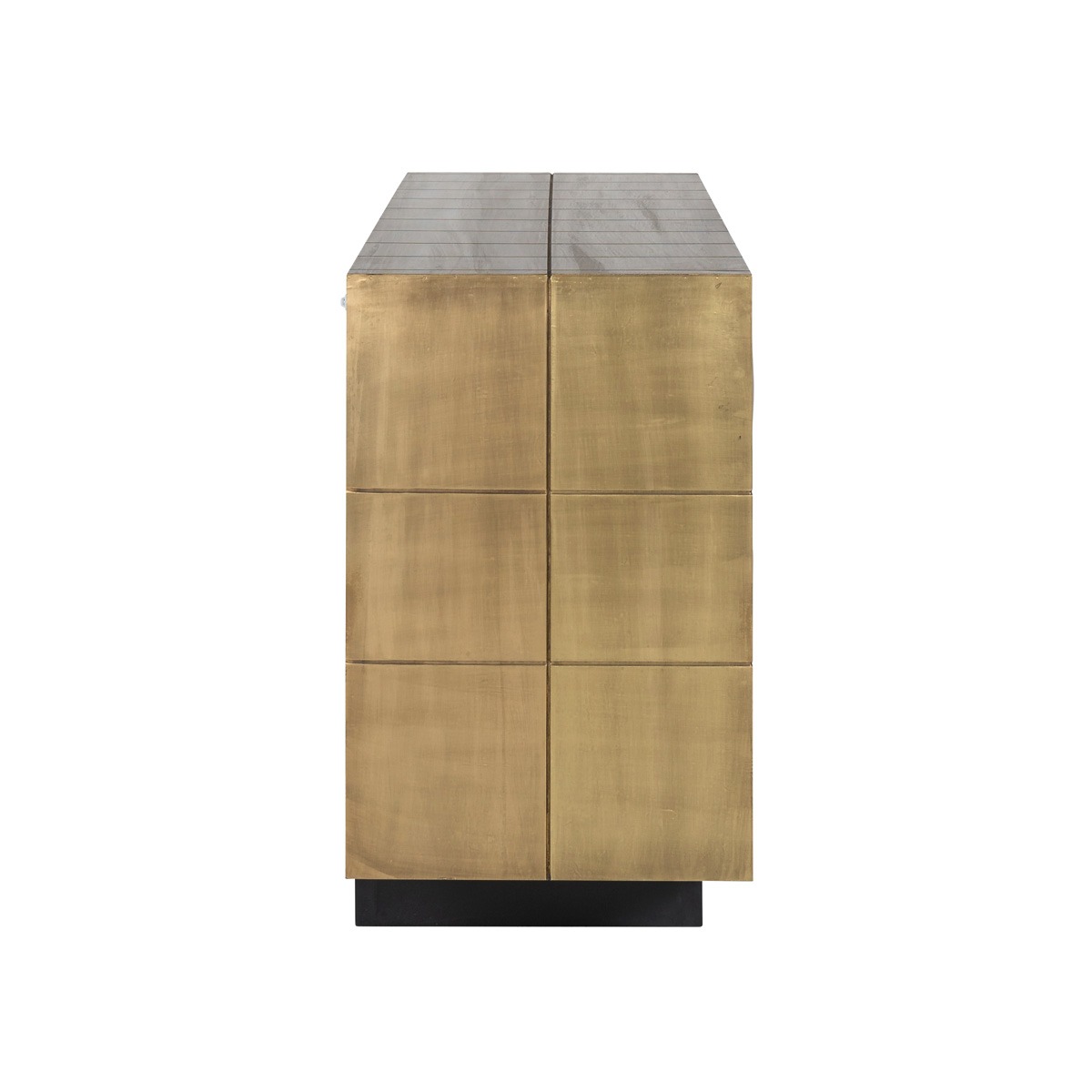 Collada 3 Door Brushed Gold Sideboard by Richmond Interiors | Style Our Home 