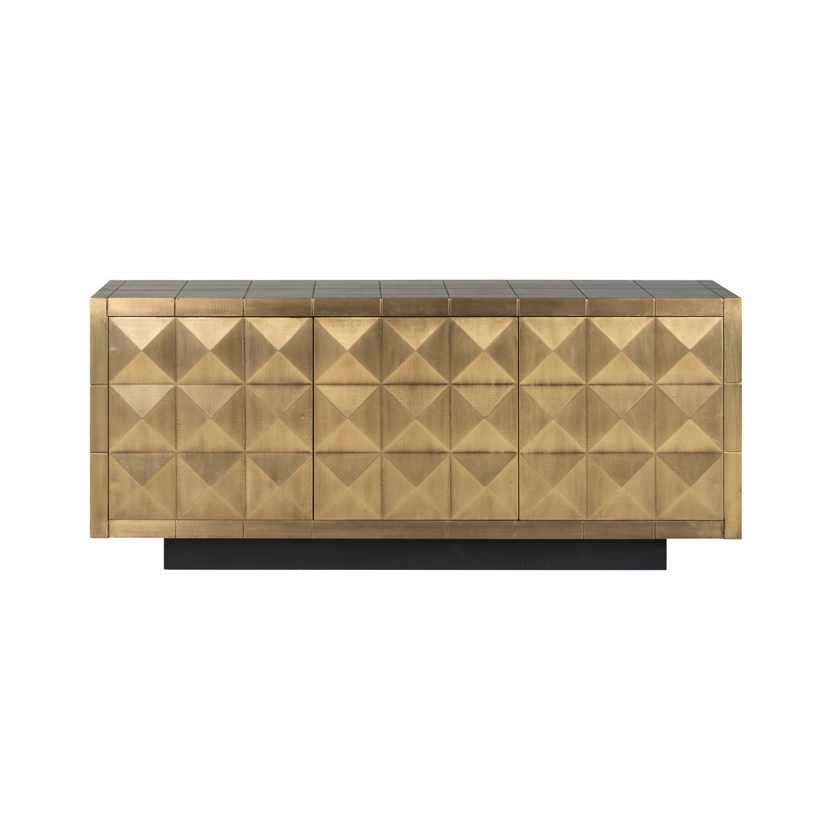 Collada 3 Door Brushed Gold Sideboard by Richmond Interiors | Style Our Home 