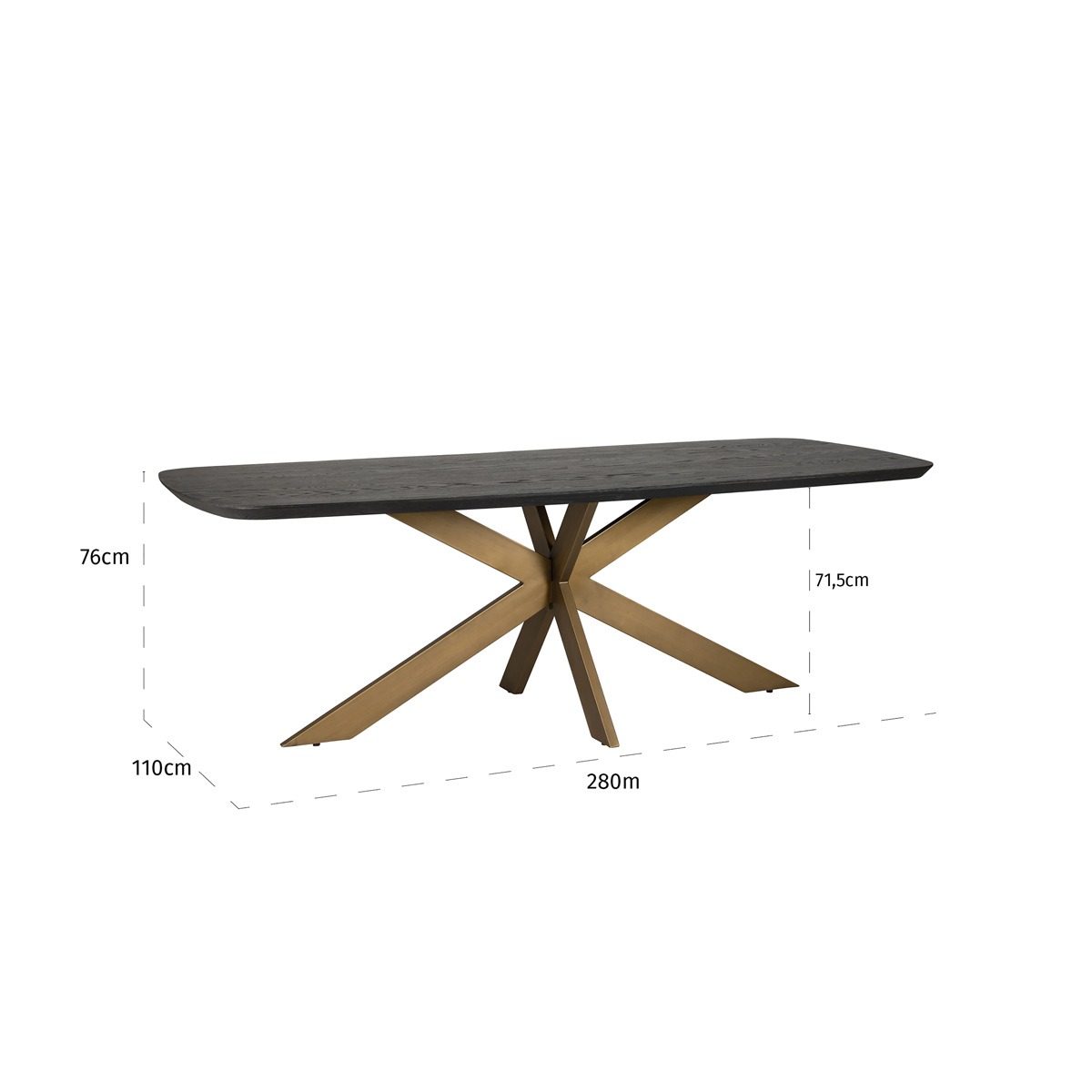 Cambon Danish Oval Dining Table 280cm by Richmond Interiors | Style Our Home 