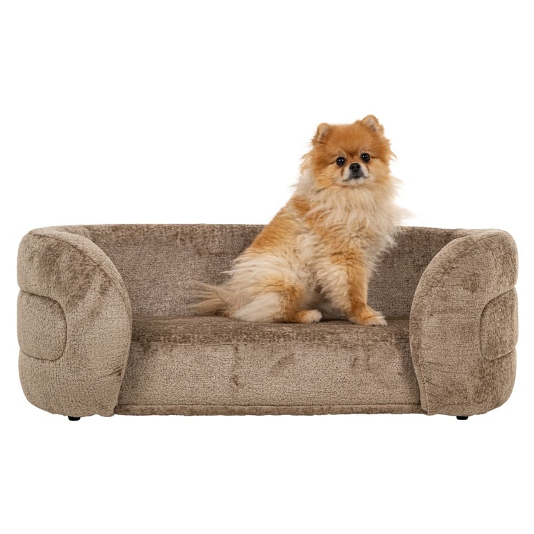 Pet bed Bingo taupe chenille (Bergen 104 taupe chenille) by  Richmond Interiors | Style Our Home