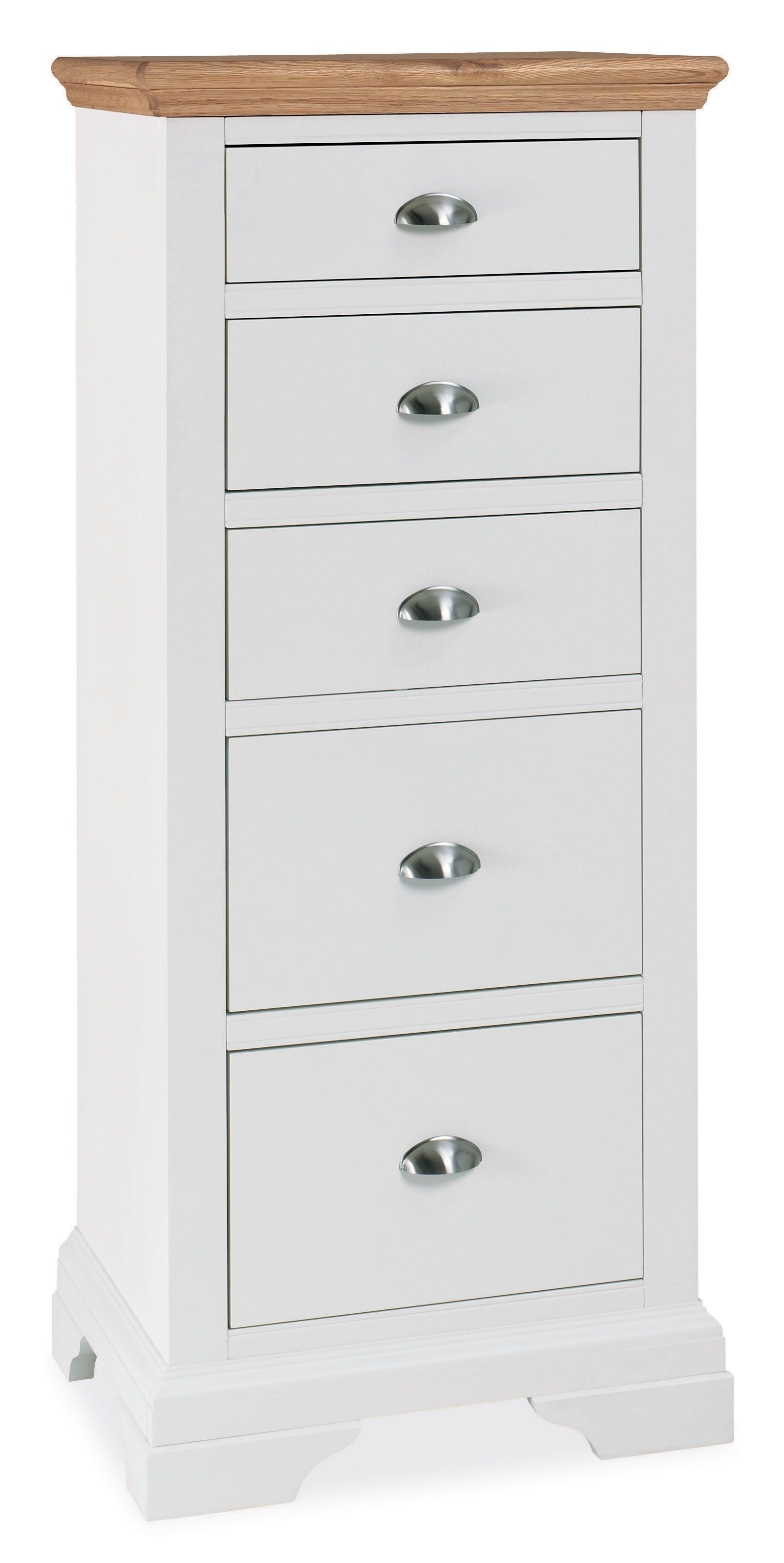 Hampstead Two Tone 5 Drawer Tall Chest - Style Our Home