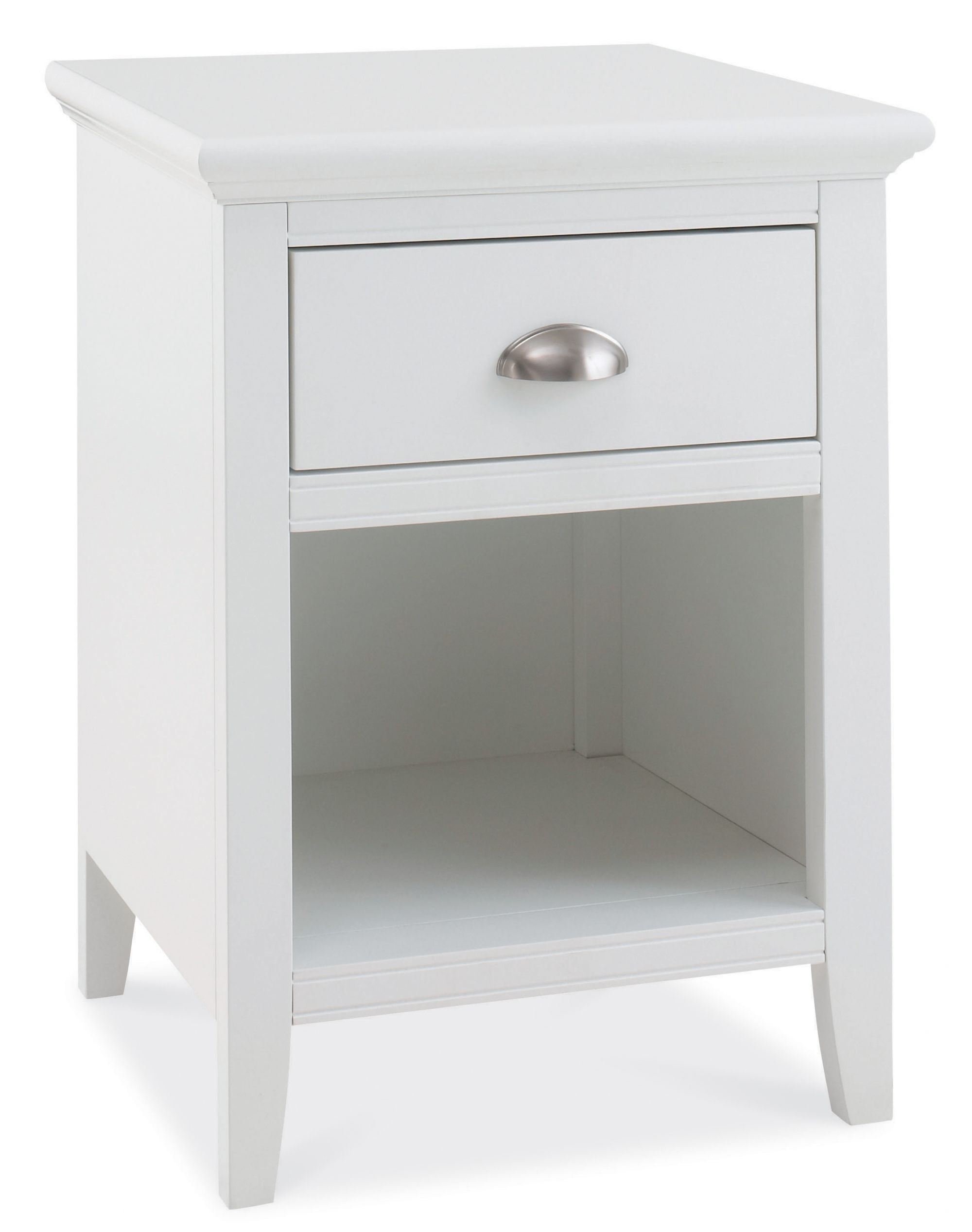 Hampstead White 1 Drawer Nightstand - Style Our Home