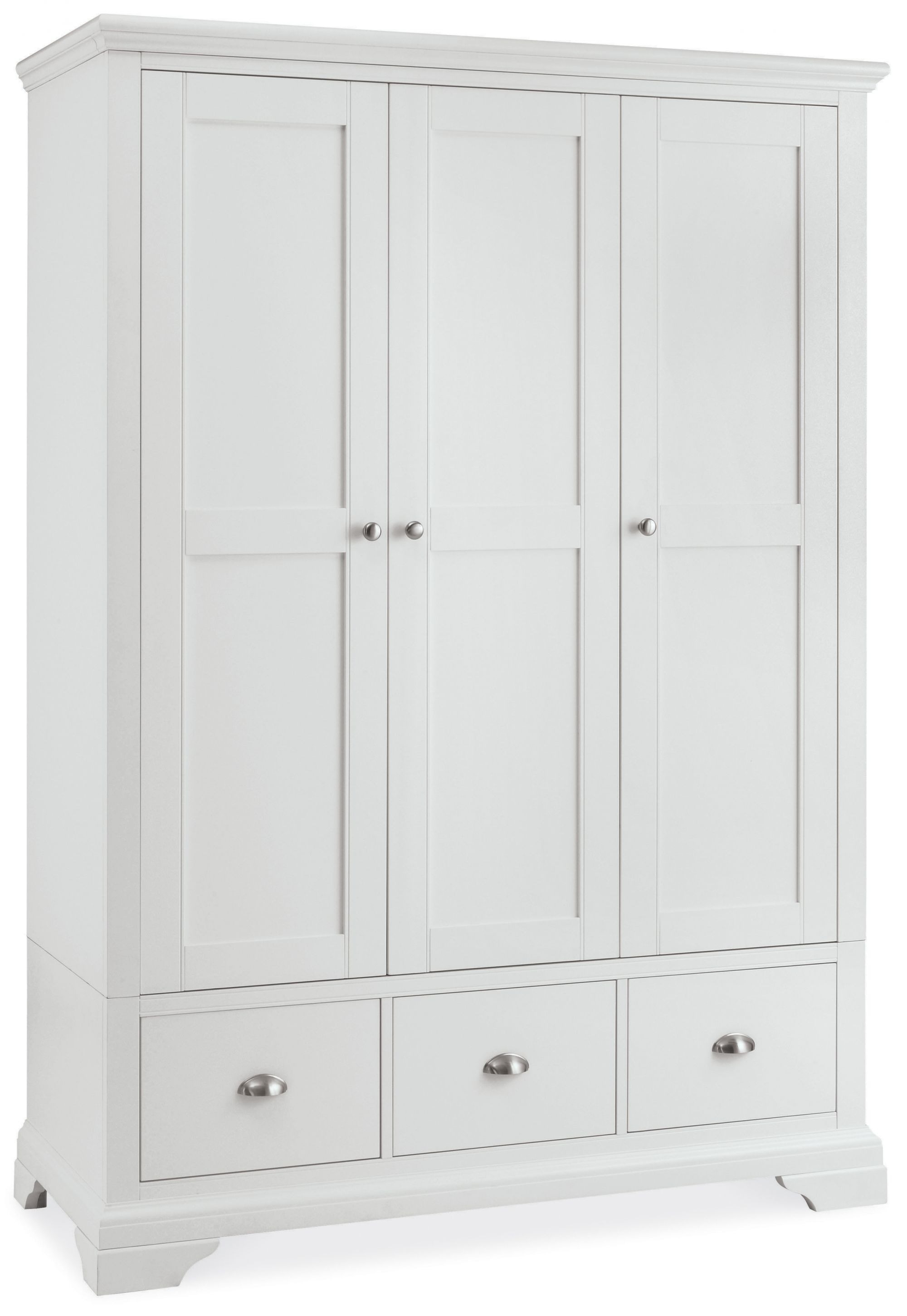 Hampstead White Triple Wardrobe - Style Our Home