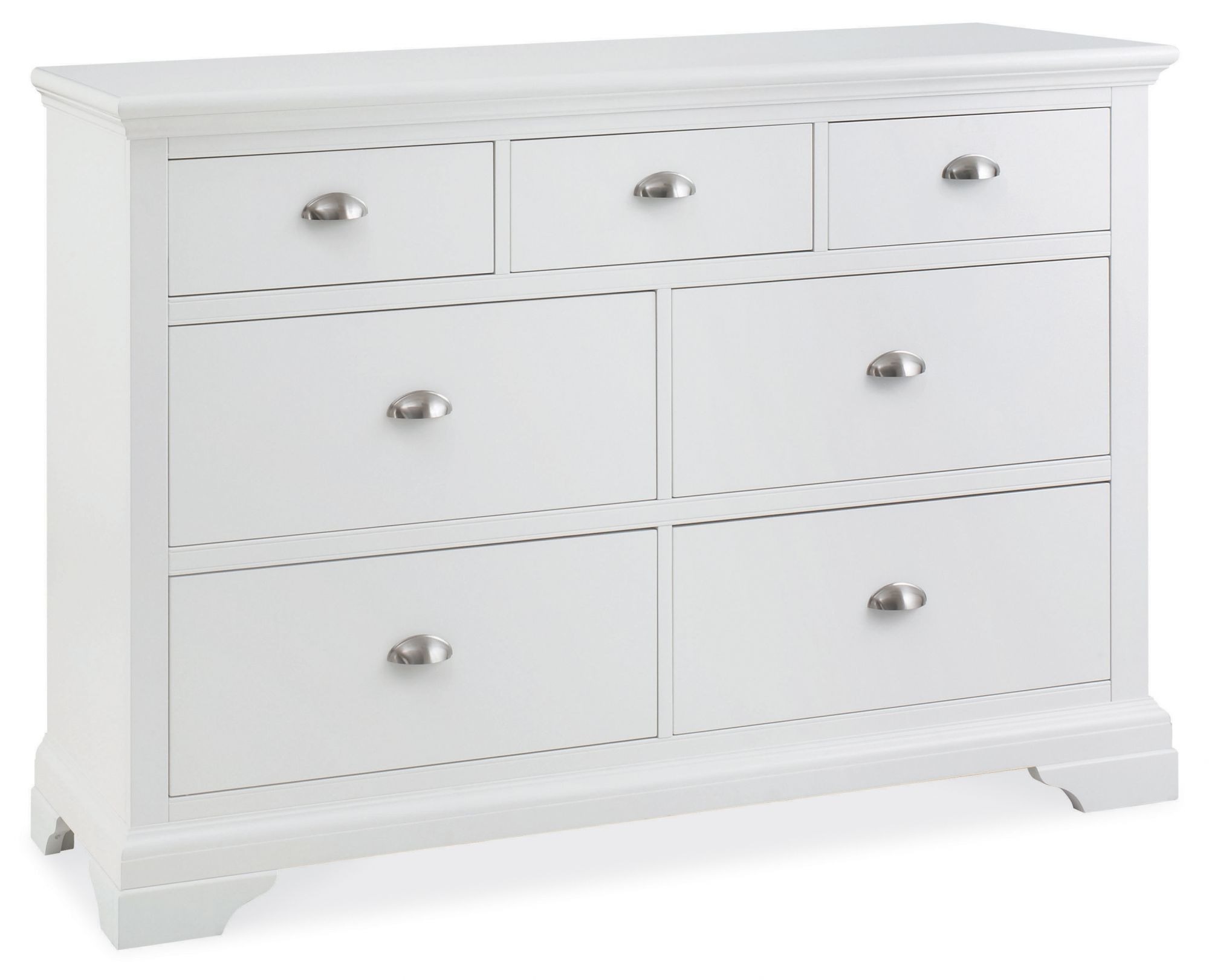 Hampstead White 3+4 Drawer Chest  - Style Our Home