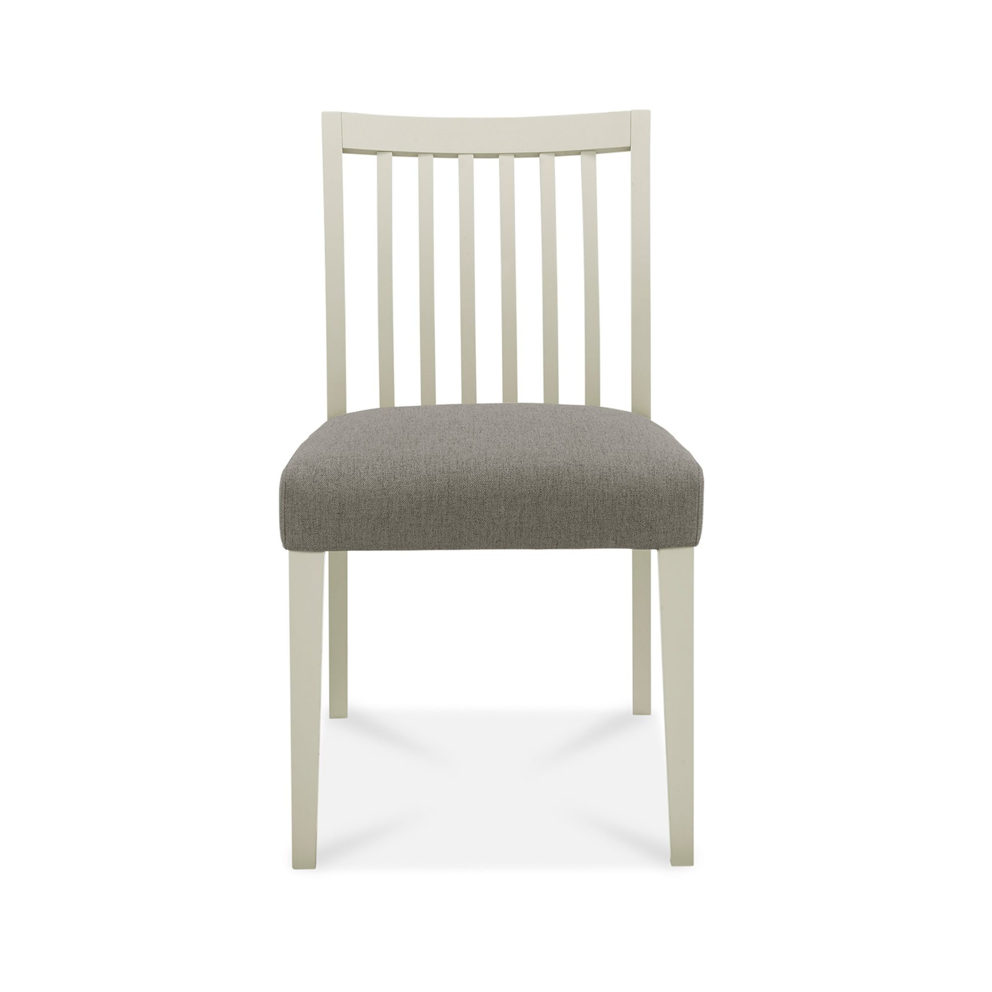 Bergen Grey Washed Oak & Soft Grey Low Slatted Titanium Dining Chair (a pair) - Style Our Home