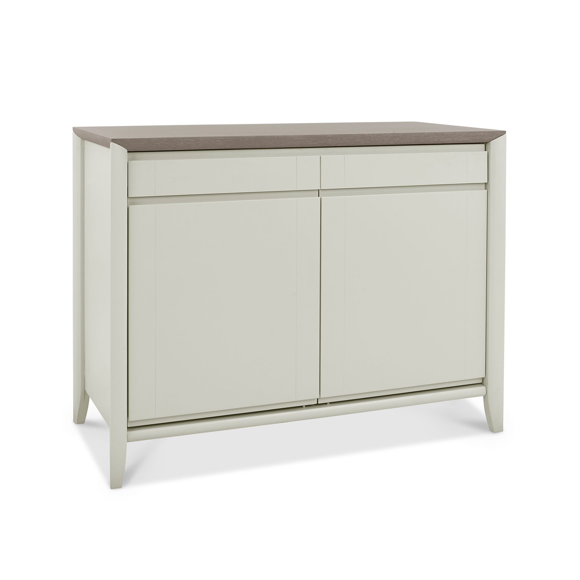 Bergen Grey Washed Oak & Soft Grey Narrow Sideboard - Style Our Home