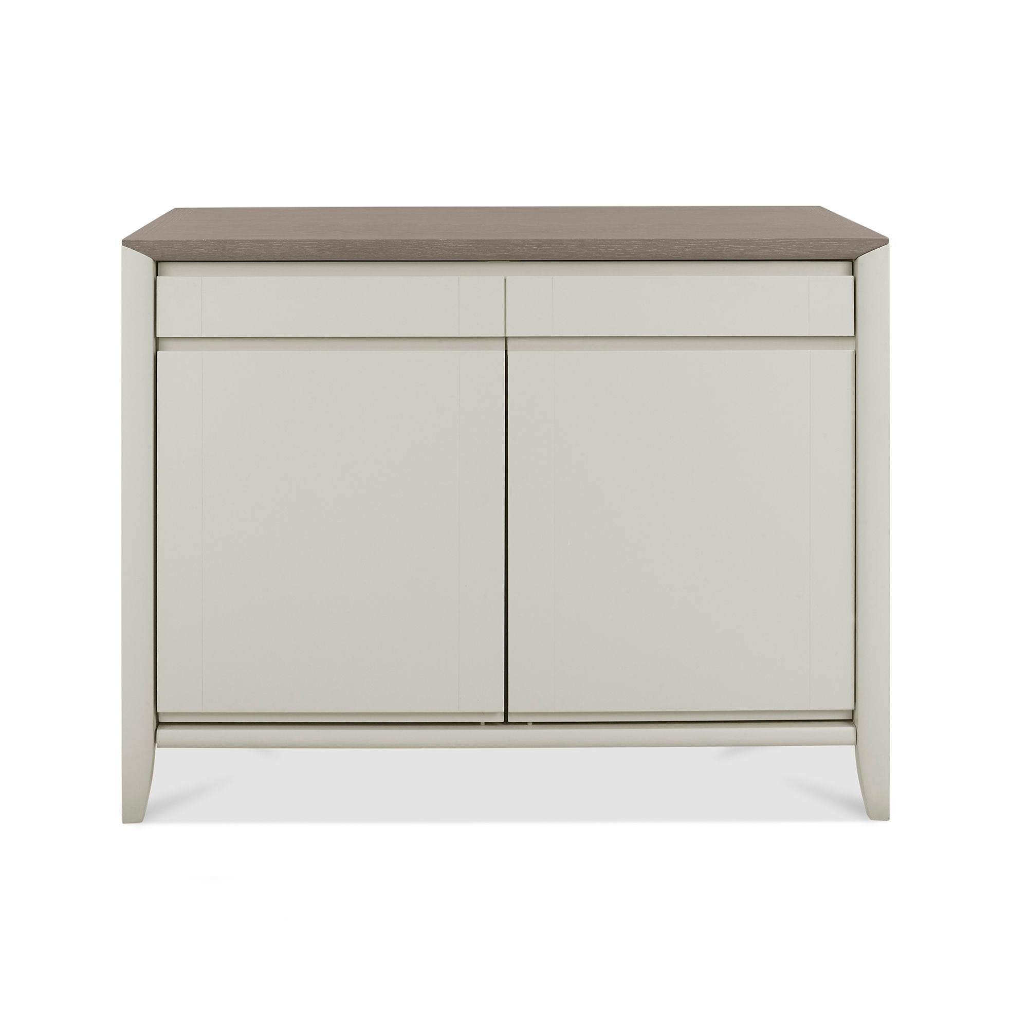 Bergen Grey Washed Oak & Soft Grey Narrow Sideboard - Style Our Home