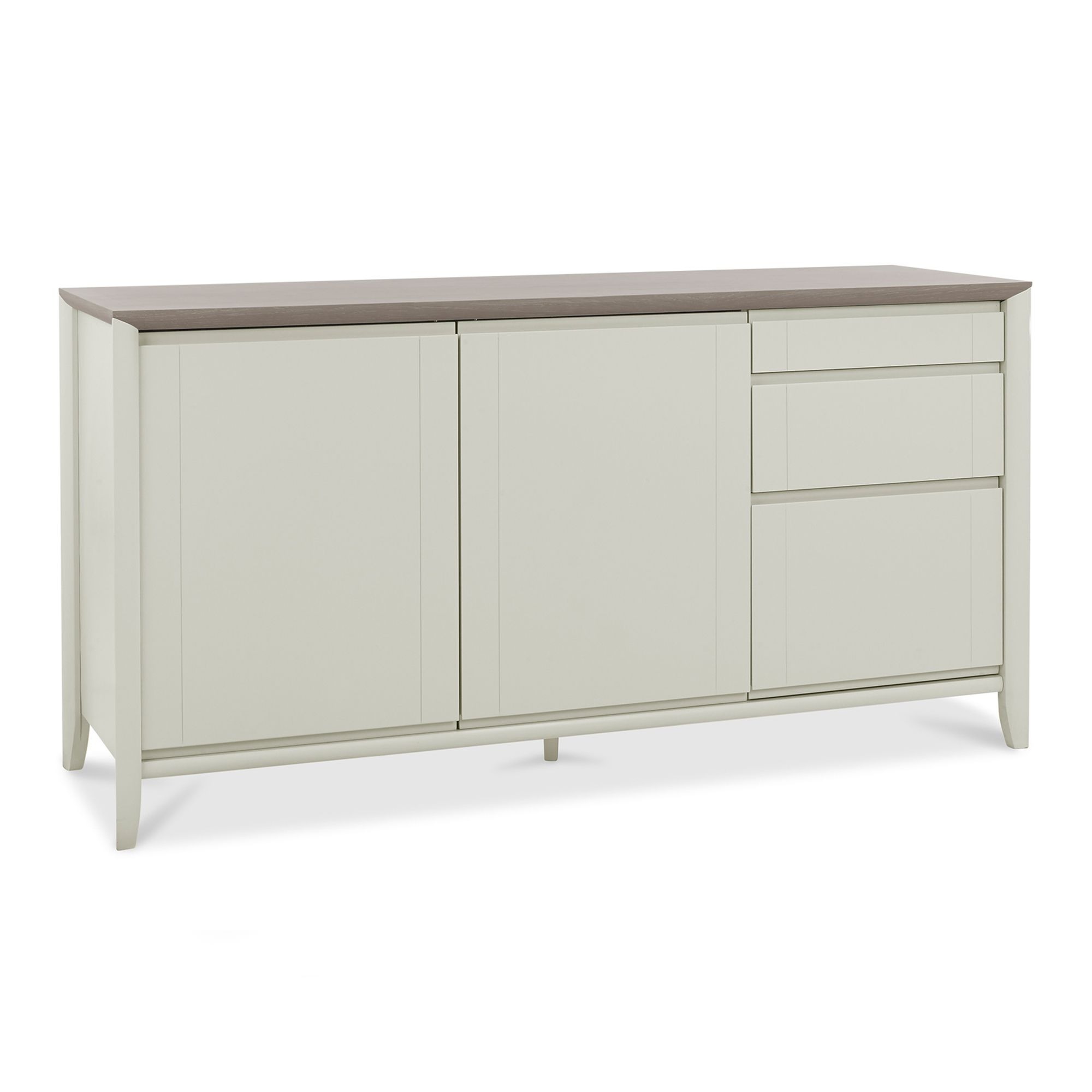 Bergen Grey Washed Oak & Soft Grey Wide Sideboard - Style Our Home