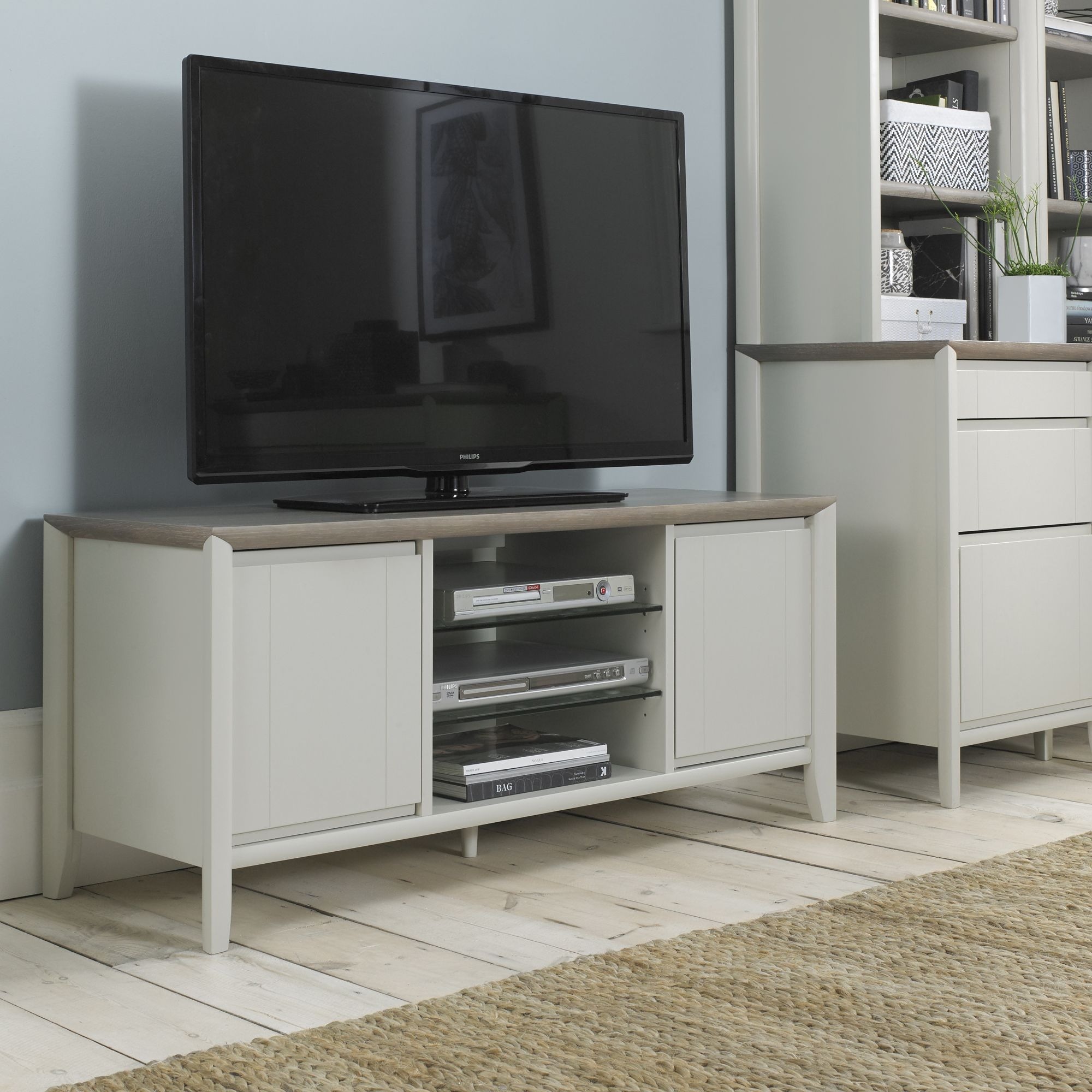 Bergen Grey Washed Oak & Soft Grey Entertainment Unit - Style Our Home