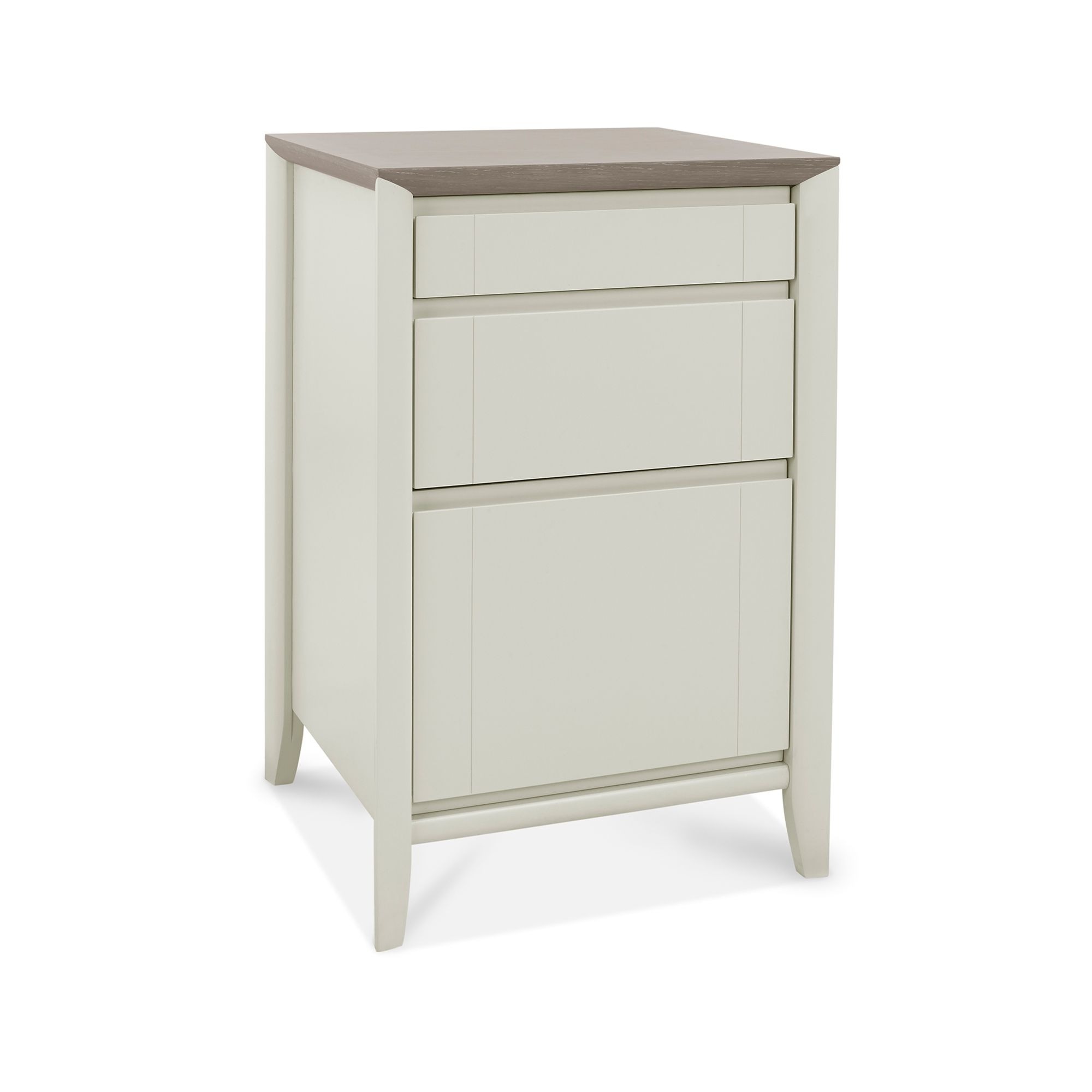 Bergen Grey Washed Oak & Soft Grey Filing Cabinet - Style Our Home