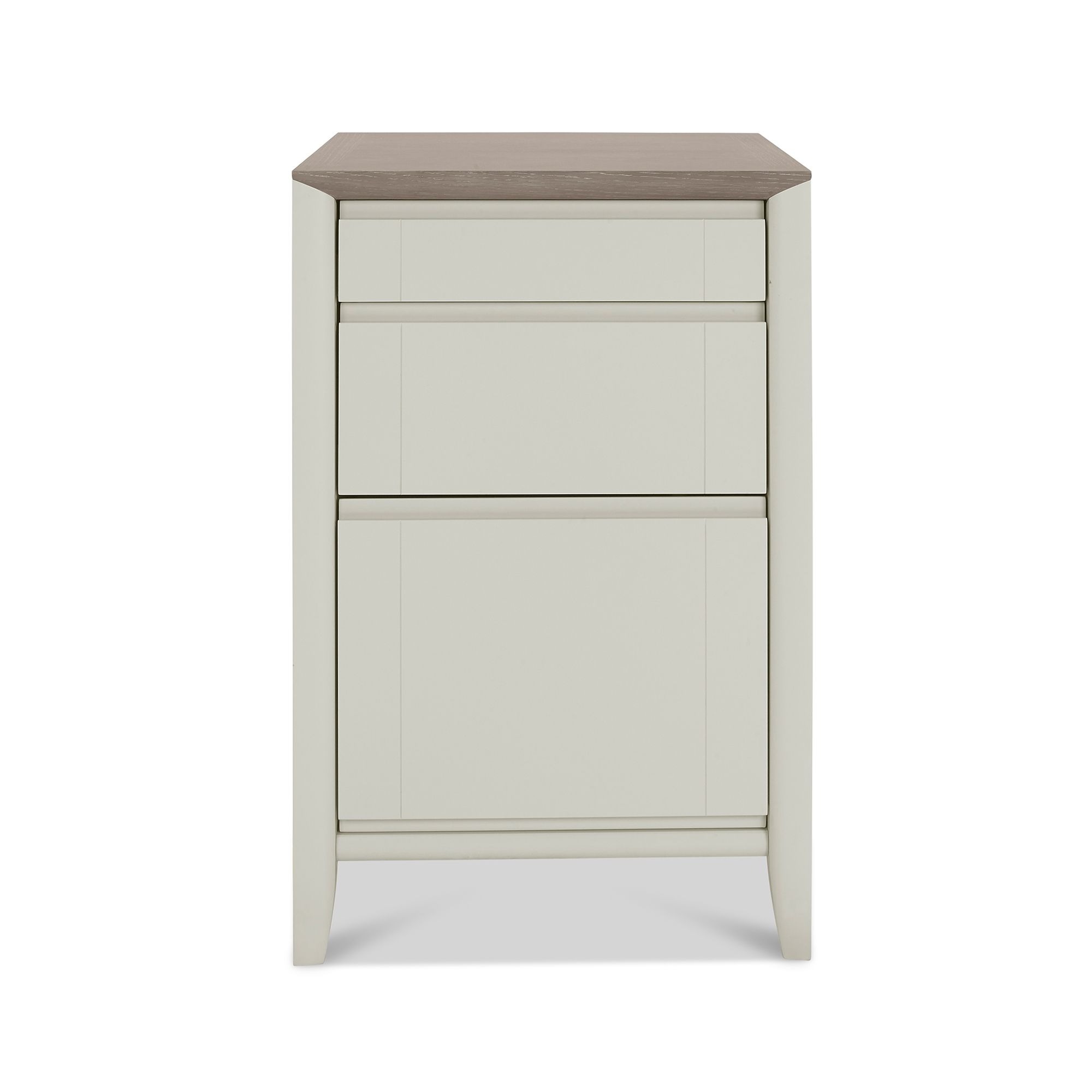 Bergen Grey Washed Oak & Soft Grey Filing Cabinet - Style Our Home