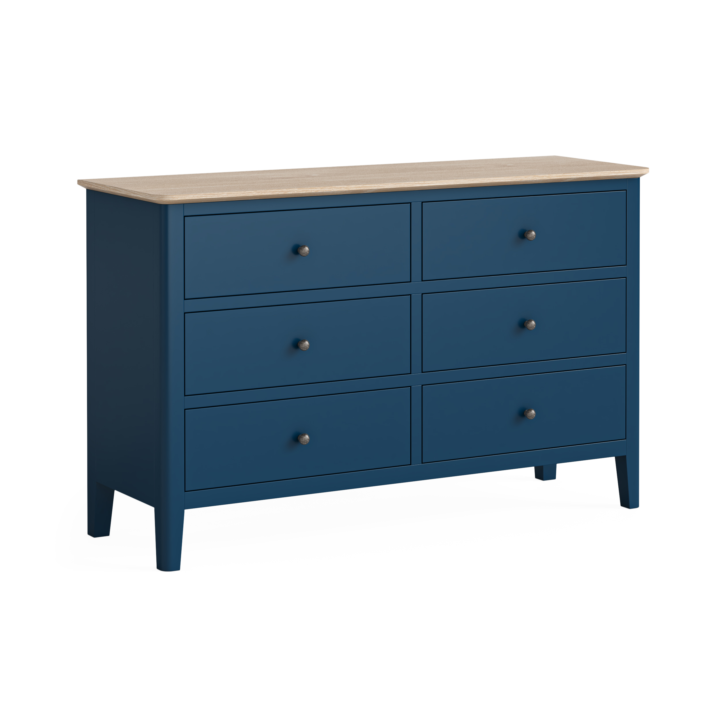 Marlow Navy 6 Drawer Chest by Corndell/Global Home Group  | Style Our Home
