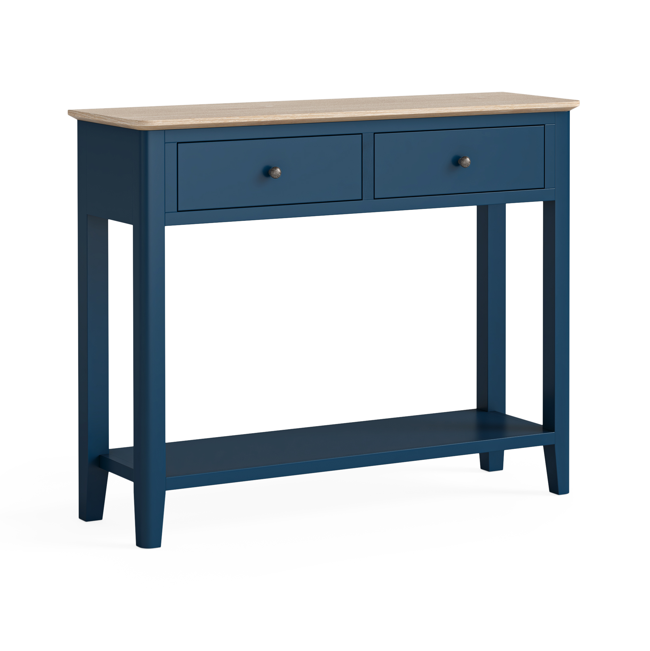 Marlow Navy Console Table by Corndell/Global Home Group  | Style Our Home