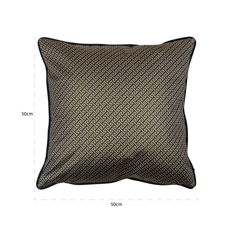 Cushion Joey 50x50 (Donna-21056-Geo Classic Big 9999 Black) by  Richmond Interiors | Style Our Home