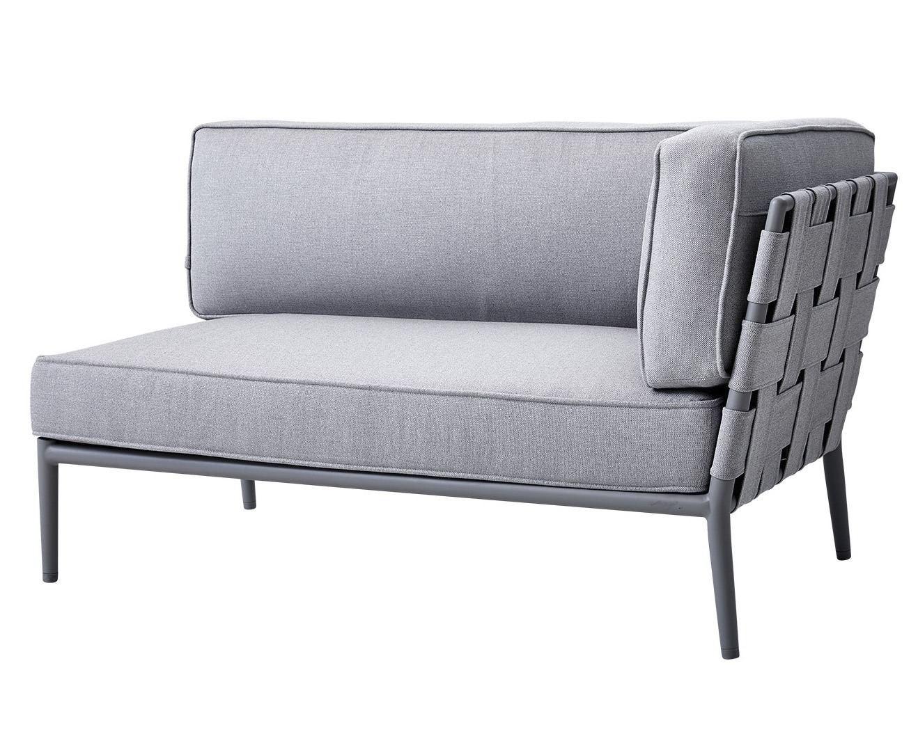 Conic Light Grey 2-Seater Sofa - Left Module by Cane-line | Style Our Home