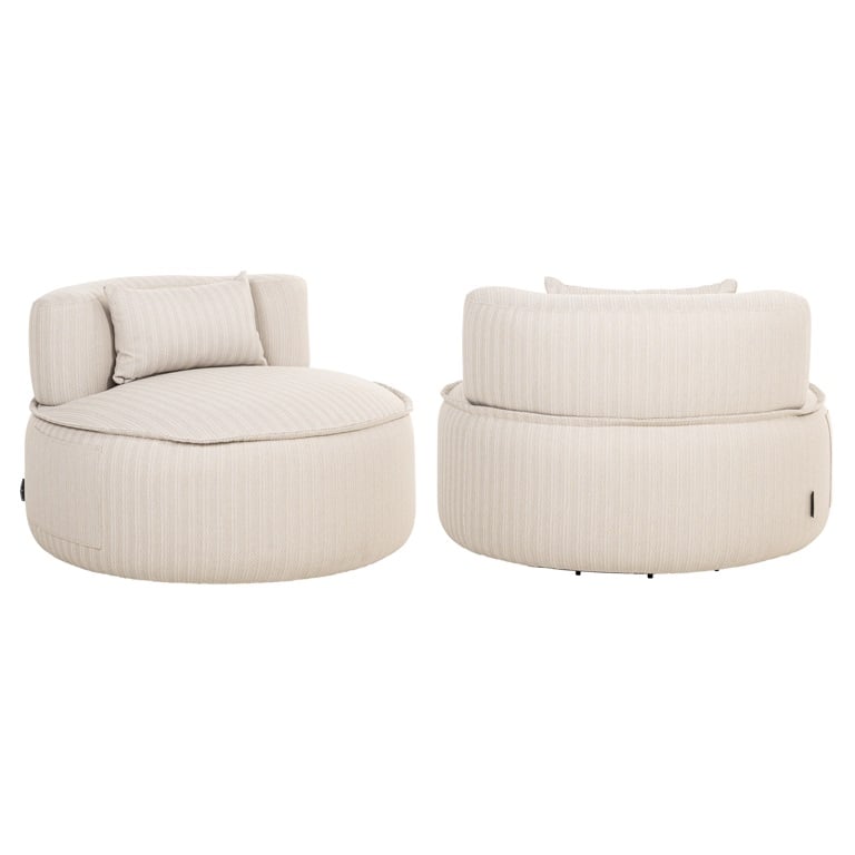 Nammos Beige Outdoor Swivel Lounge Chair by Richmond Interiors | Style Our Home