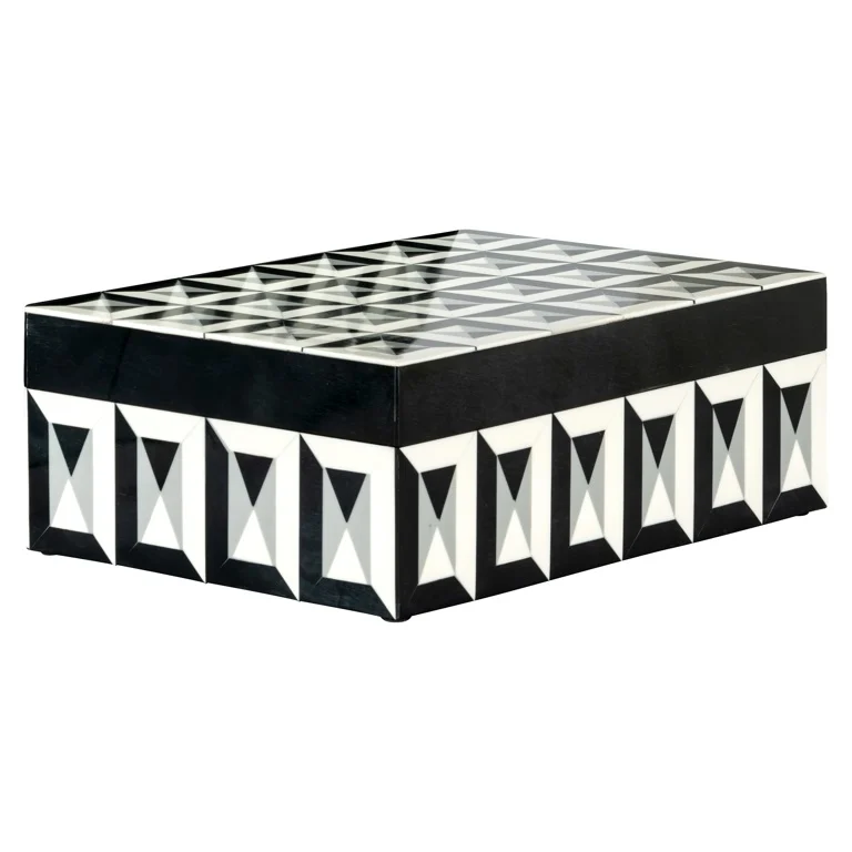 Storage Box Licia Big (Black/white) by  Richmond Interiors | Style Our Home