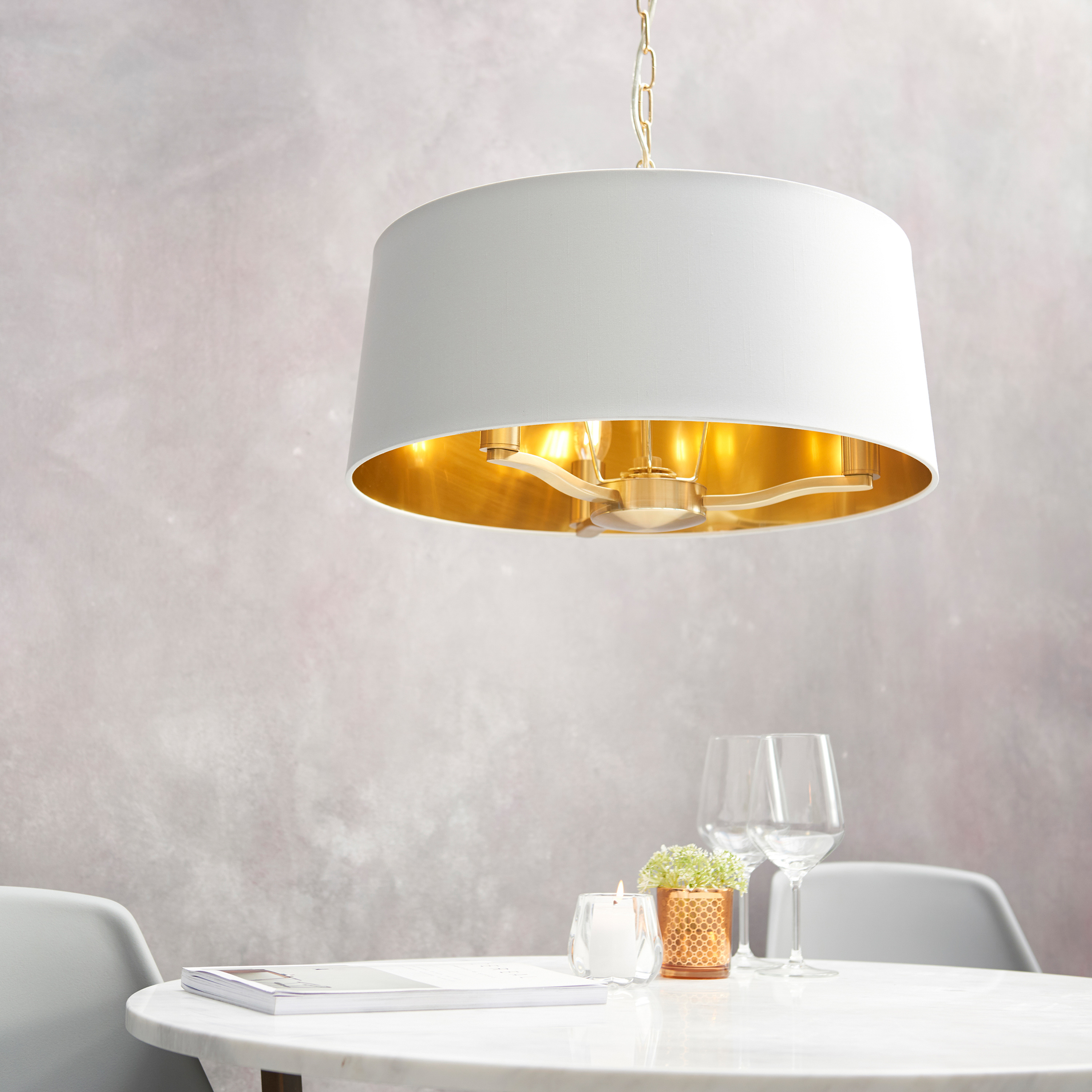 Harveyano 1 Pendant Light Brushed Gold by Gallary Living | Style Our Home