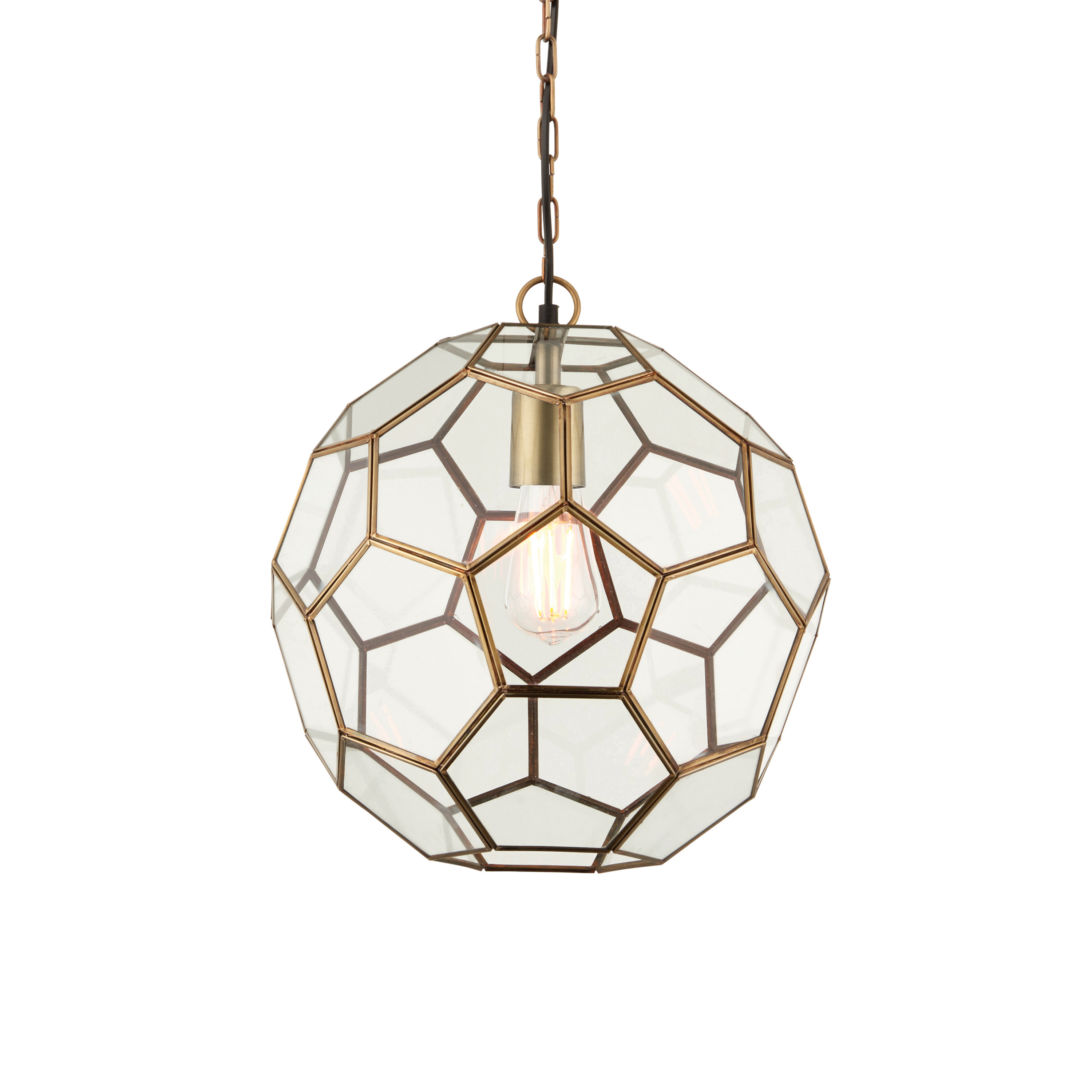 Mielano 1 Pendant Light Antique Brass by Gallary Living | Style Our Home