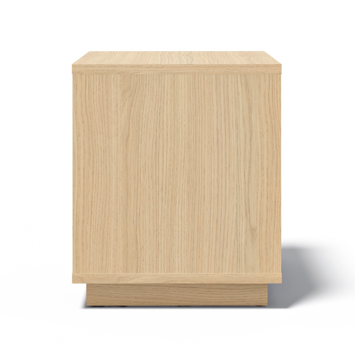 Ella Light Oak Melamine / White Side Table 40 | Style Our Home
