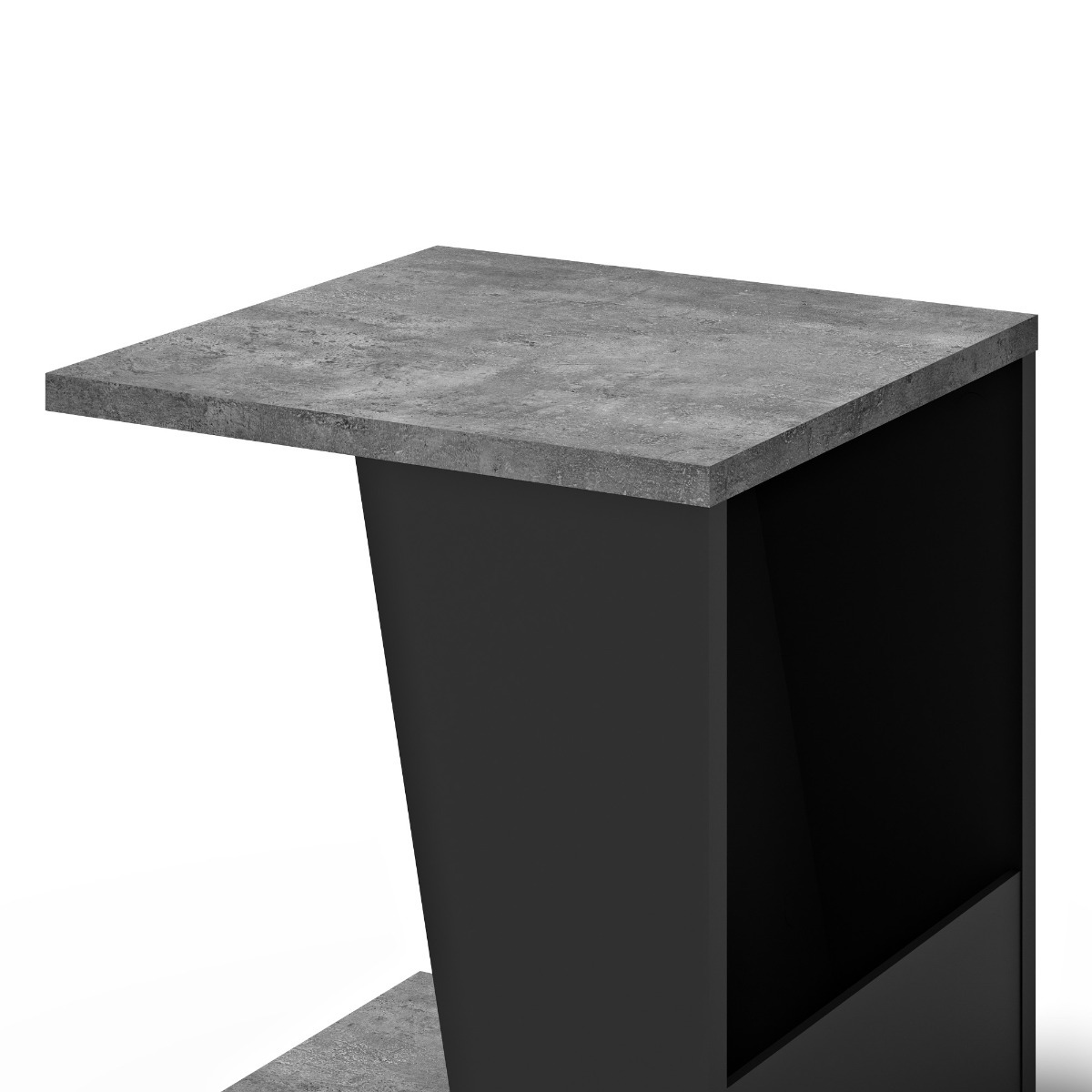 Albi Concrete / Black Side Table | Style Our Home
