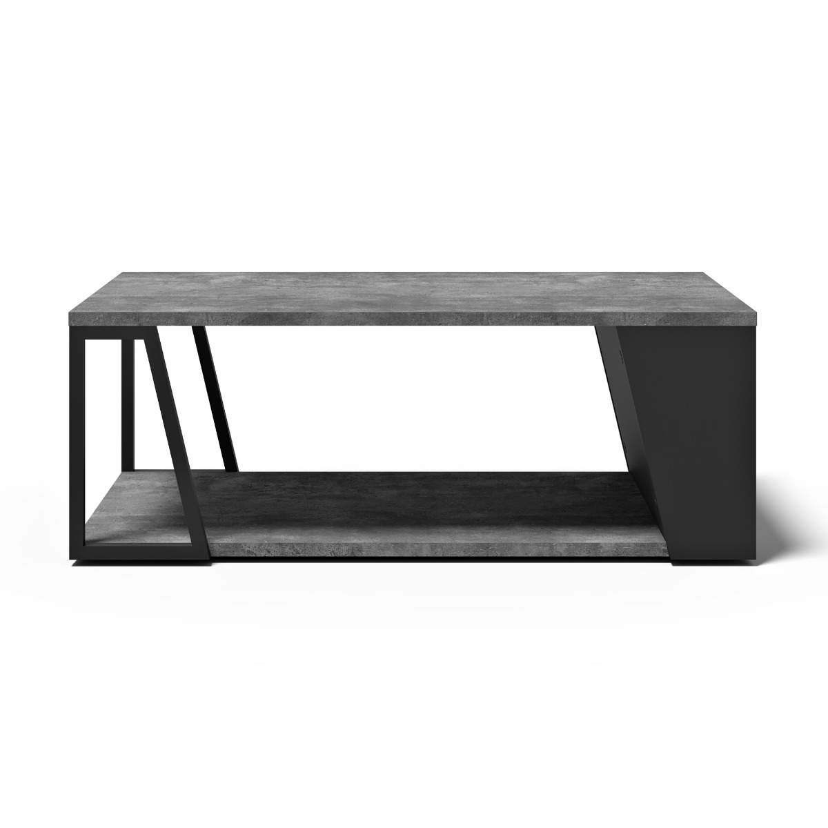 Albi Concrete / Black Metal Coffee Table | Style Our Home
