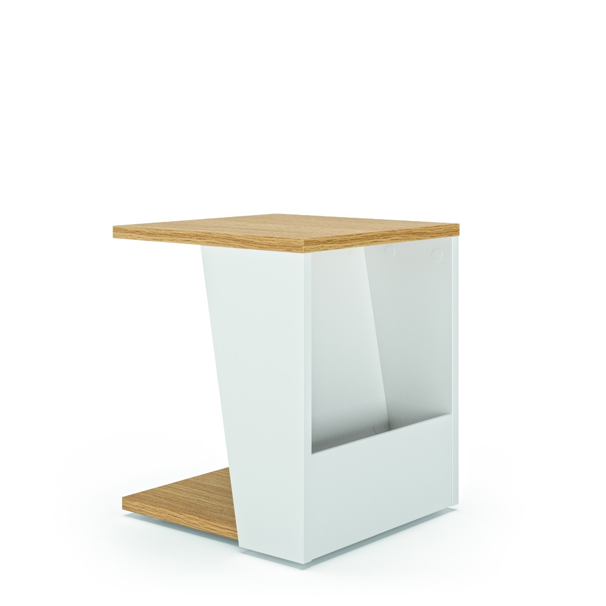 Albi Light Oak / White Side Table | Style Our Home
