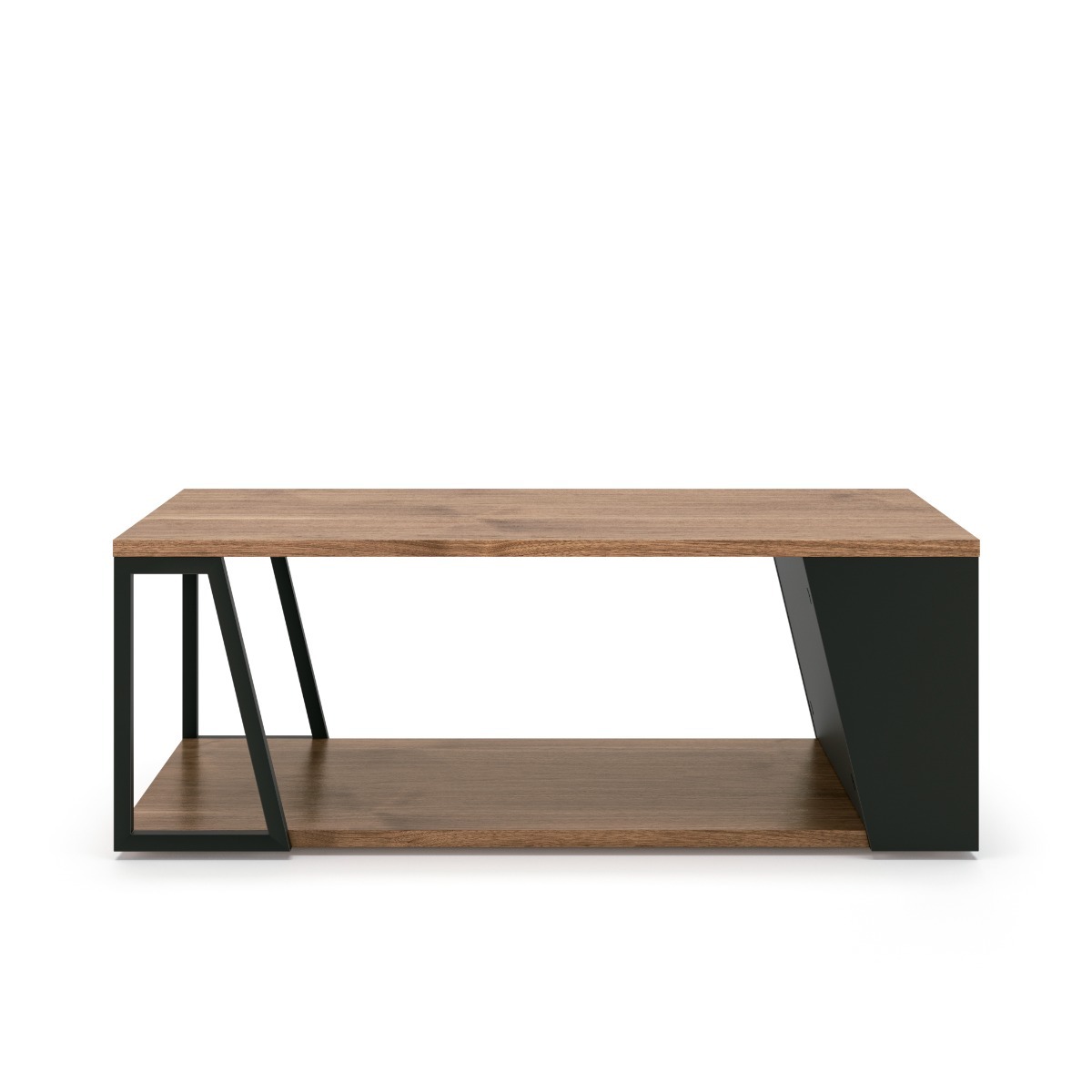 Albi Walnut / Black Metal Coffee Table | Style Our Home
