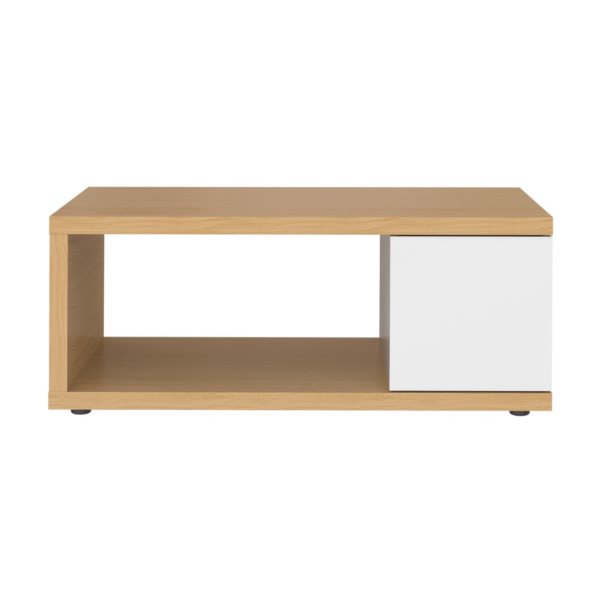 Berlin Oak (Veneer) / Pure White Coffee Table | Style Our Home
