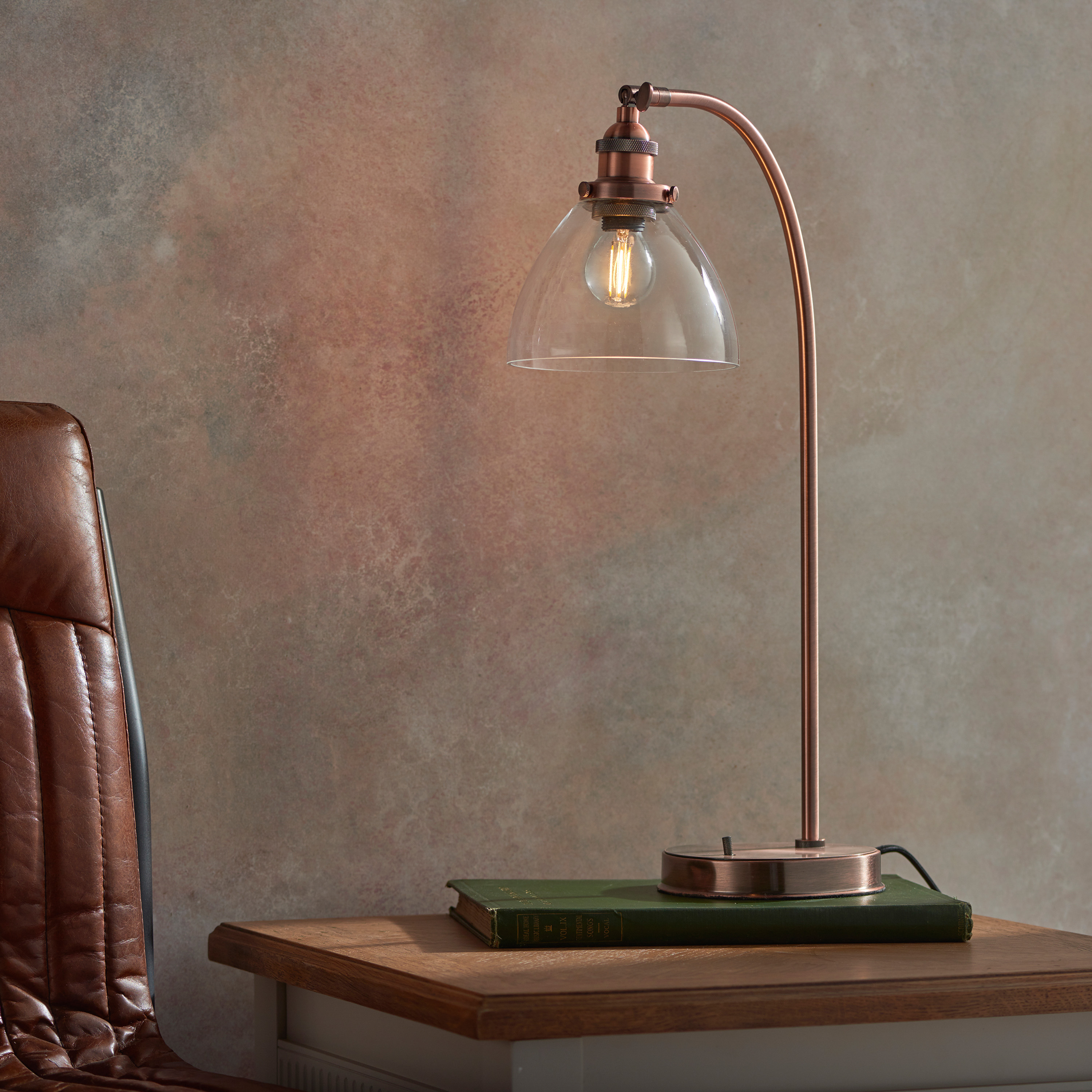 Hansano Table Lamp Aged Copper by Gallary Living | Style Our Home