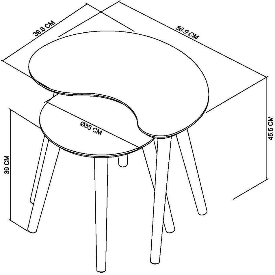 Vintage Weathered Nest Of Tables - Style Our Home