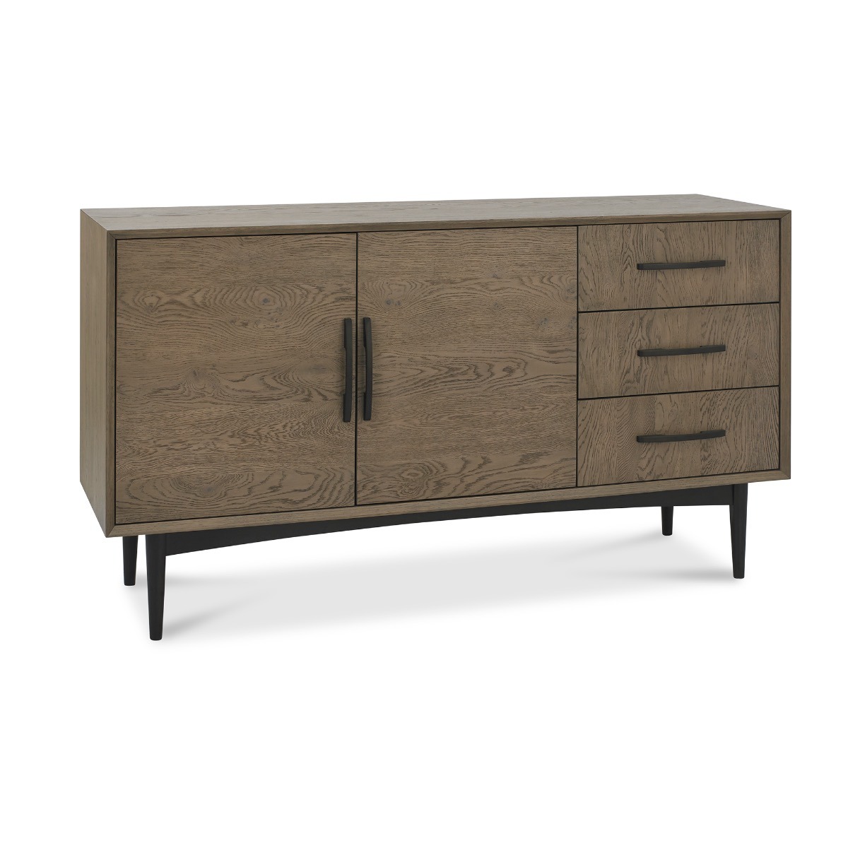 Vintage Weathered Oak Wide Sideboard - Style Our Home