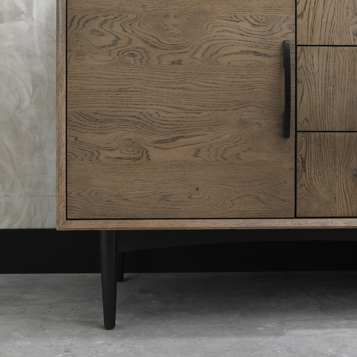 Vintage Weathered Oak Wide Sideboard - Style Our Home